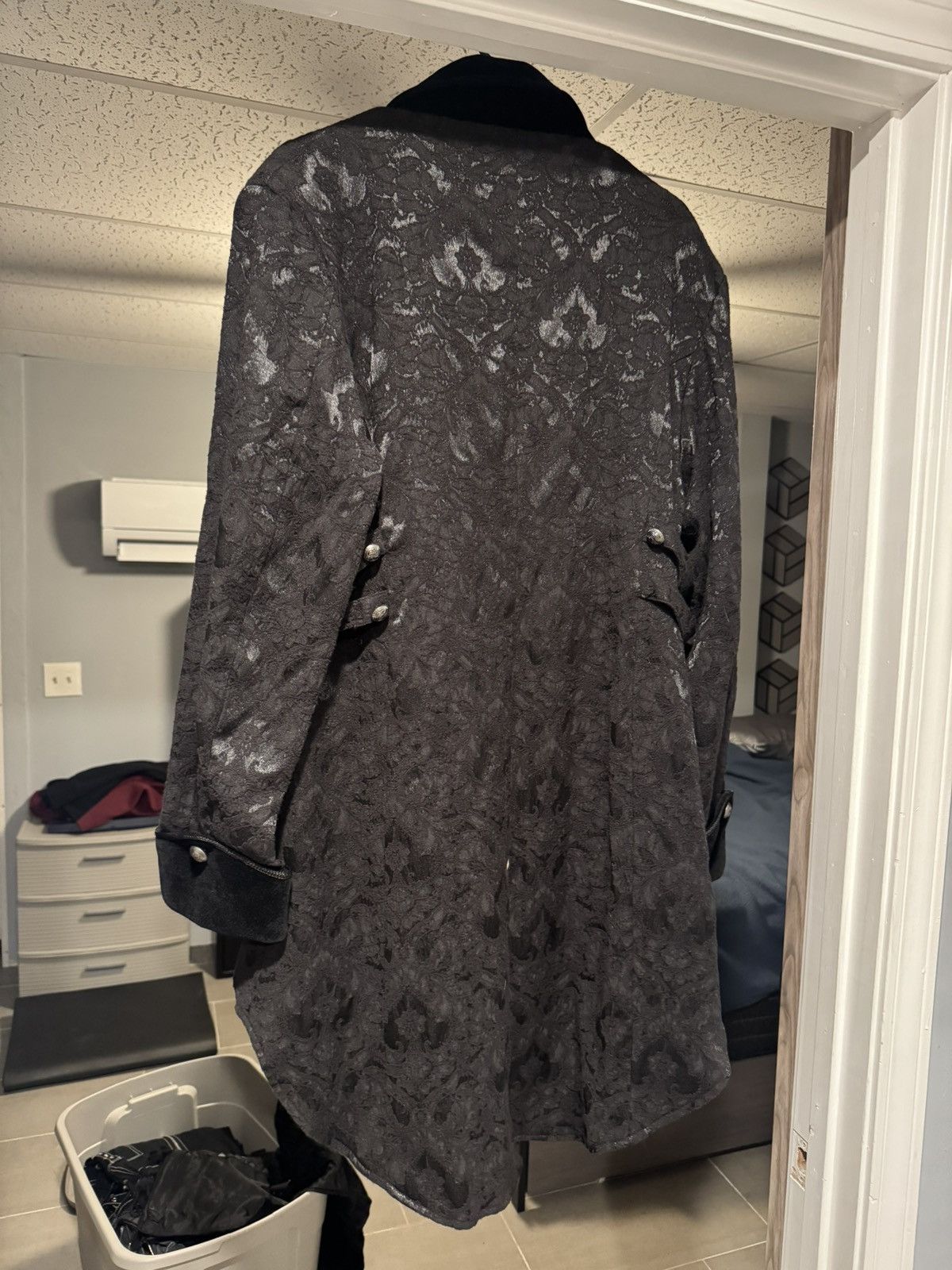 Other Orchid Bloom Black Pirate Coat Size US XL / EU 56 / 4 - 4 Thumbnail