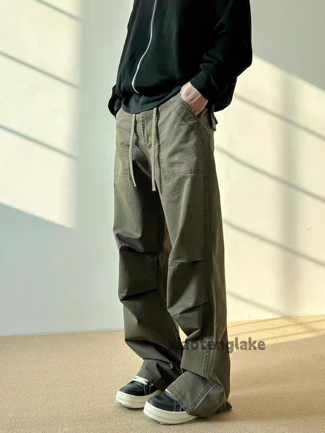 Designer × Japanese Brand × Vintage Utility military pleated loose baggy work cargo pants Size US 32 / EU 48 - 2 Thumbnail