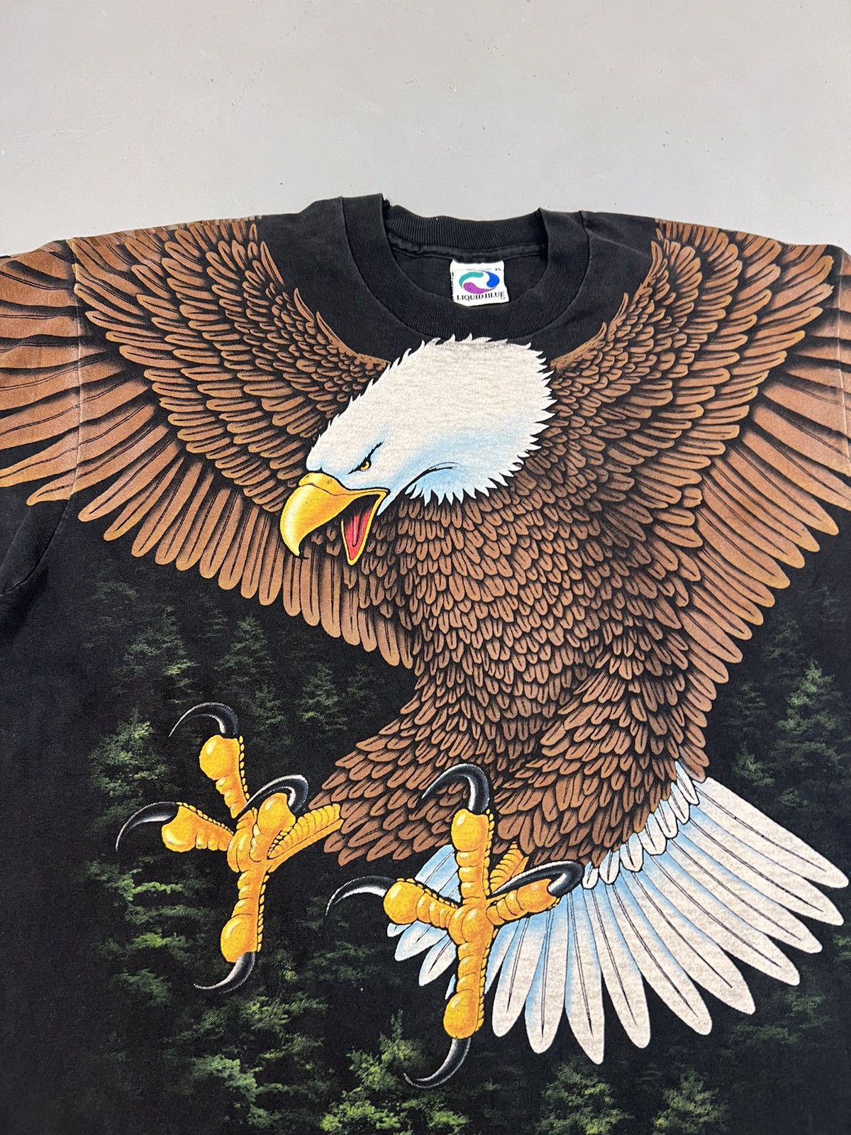 Liquid Blue Vintage liquid blue graphic 3d prints T-shirt Size US XL / EU 56 / 4 - 2 Thumbnail