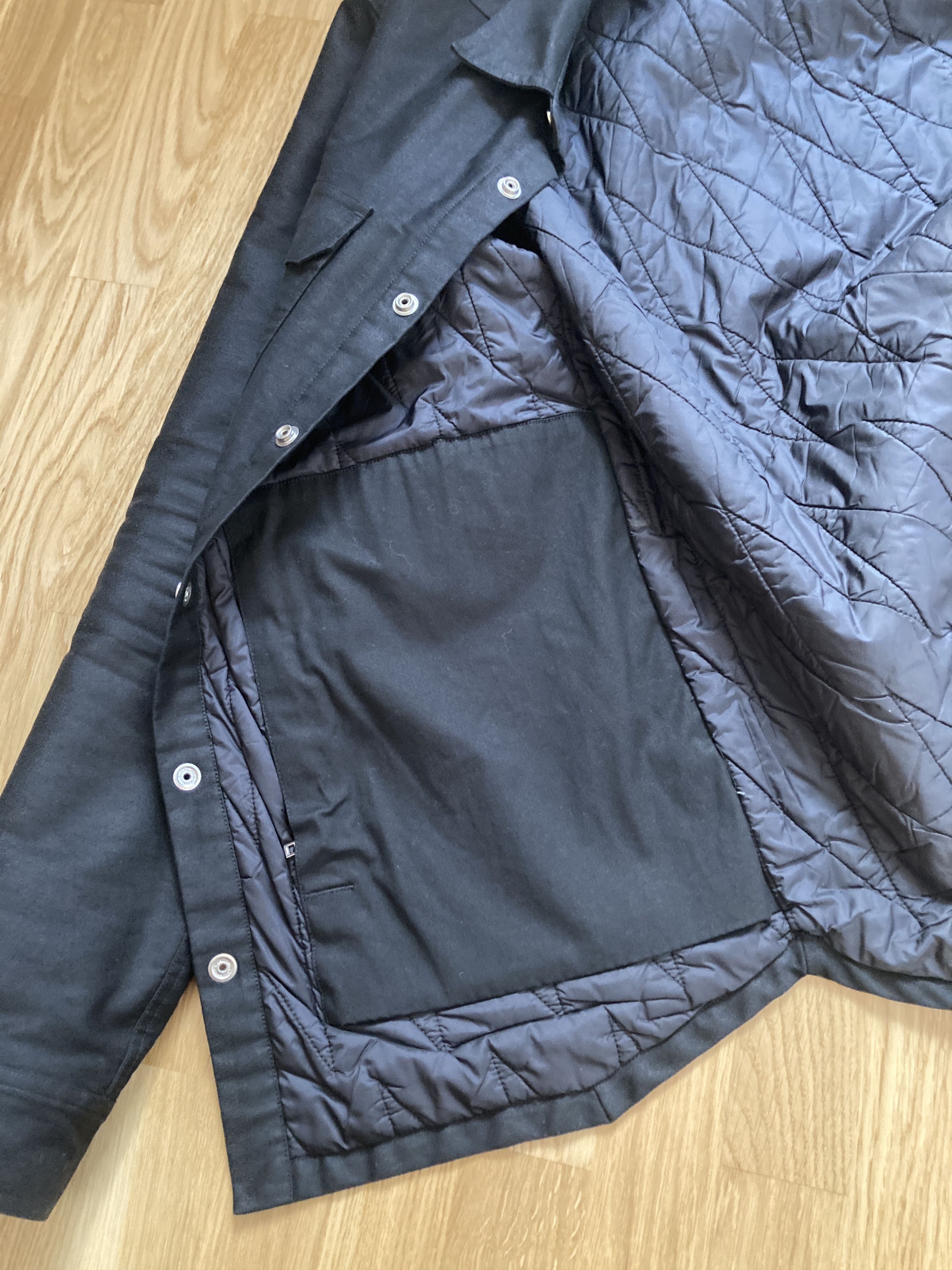 Rick Owens F/W 19 “LARRY” Cashmere & Silk Lined Shirt Jacket Rick Owens Size US L / EU 52-54 / 3 - 16 Thumbnail