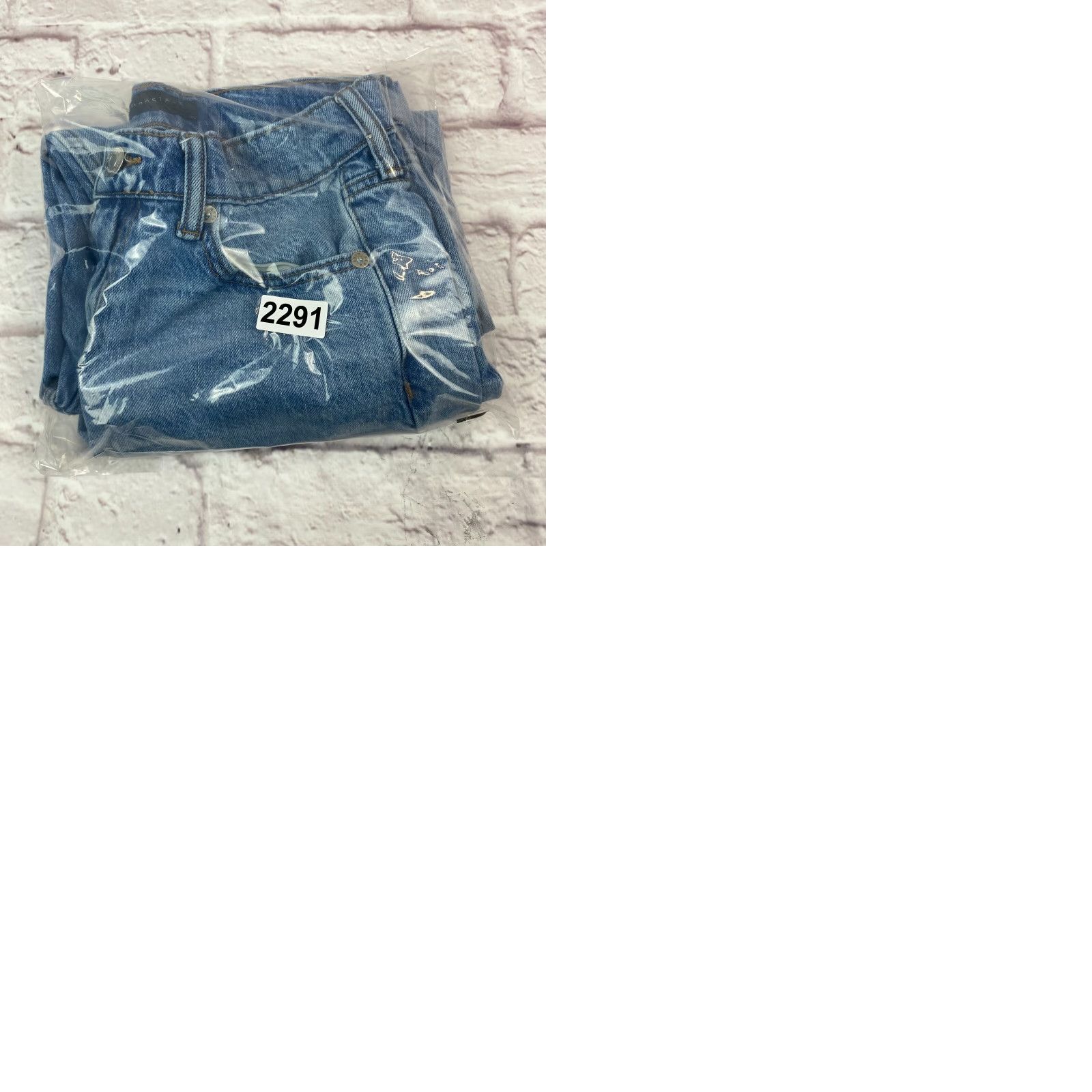 Vintage Aéropostale Mom Jeans Womens Size 2 High Rise Stretch Distressed Medium Wash Blue Denim Jeans Size 26" / US 2 / IT 38 - 9 Thumbnail