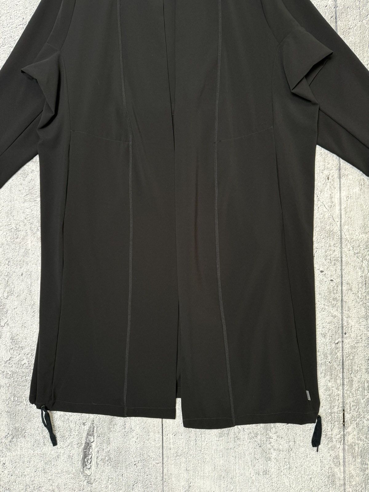 OSKA OSKA Black Lagenlook Duster Robe Open Front Cardigan Coat Size L / US 10 / IT 46 - 11 Thumbnail