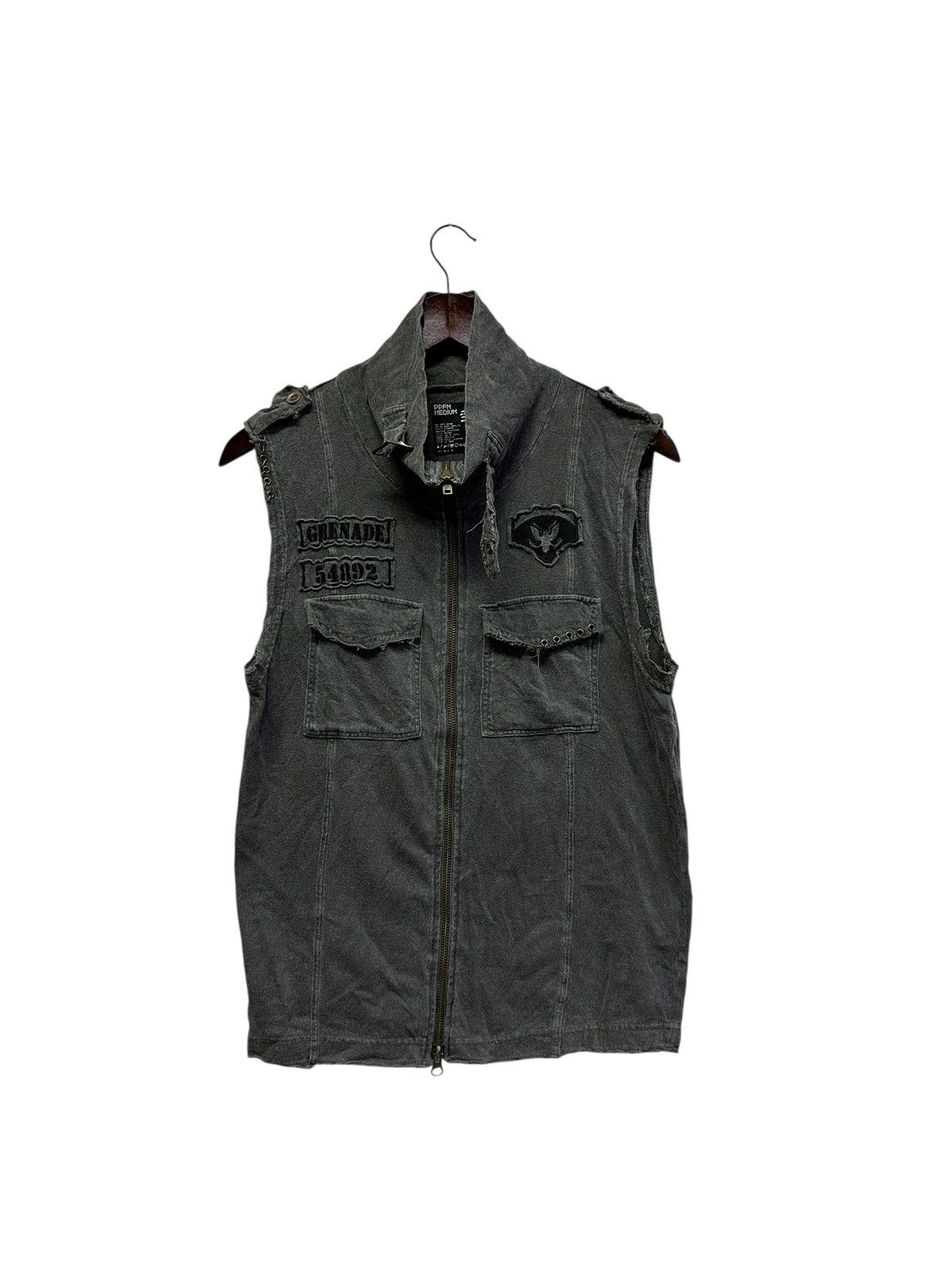PPFM 🔥ppfm army sleeveless zipper Size US M / EU 48-50 / 2 - 1 Thumbnail