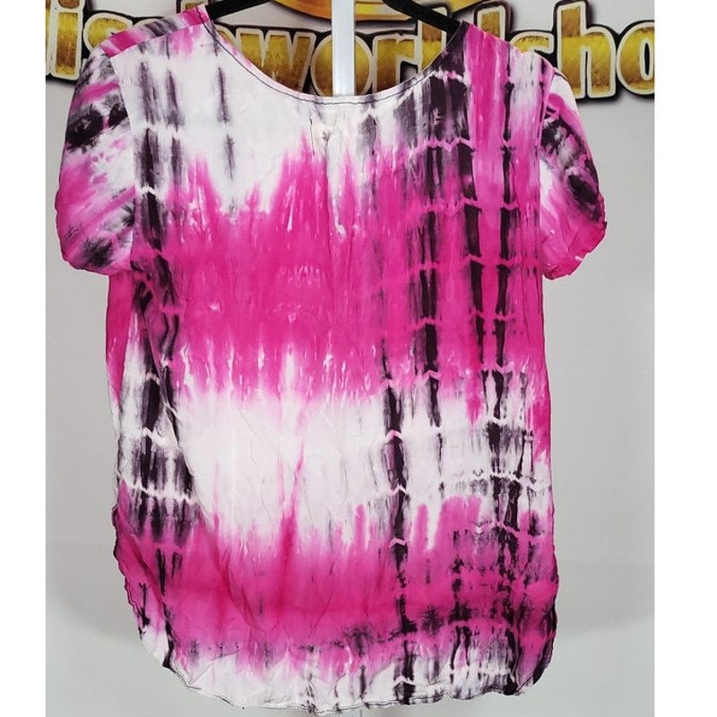 Other Chambrai Los Angeles Pink Tie Dye Short Sleeve Top Size S Size S / US 4 / IT 40 - 2 Thumbnail