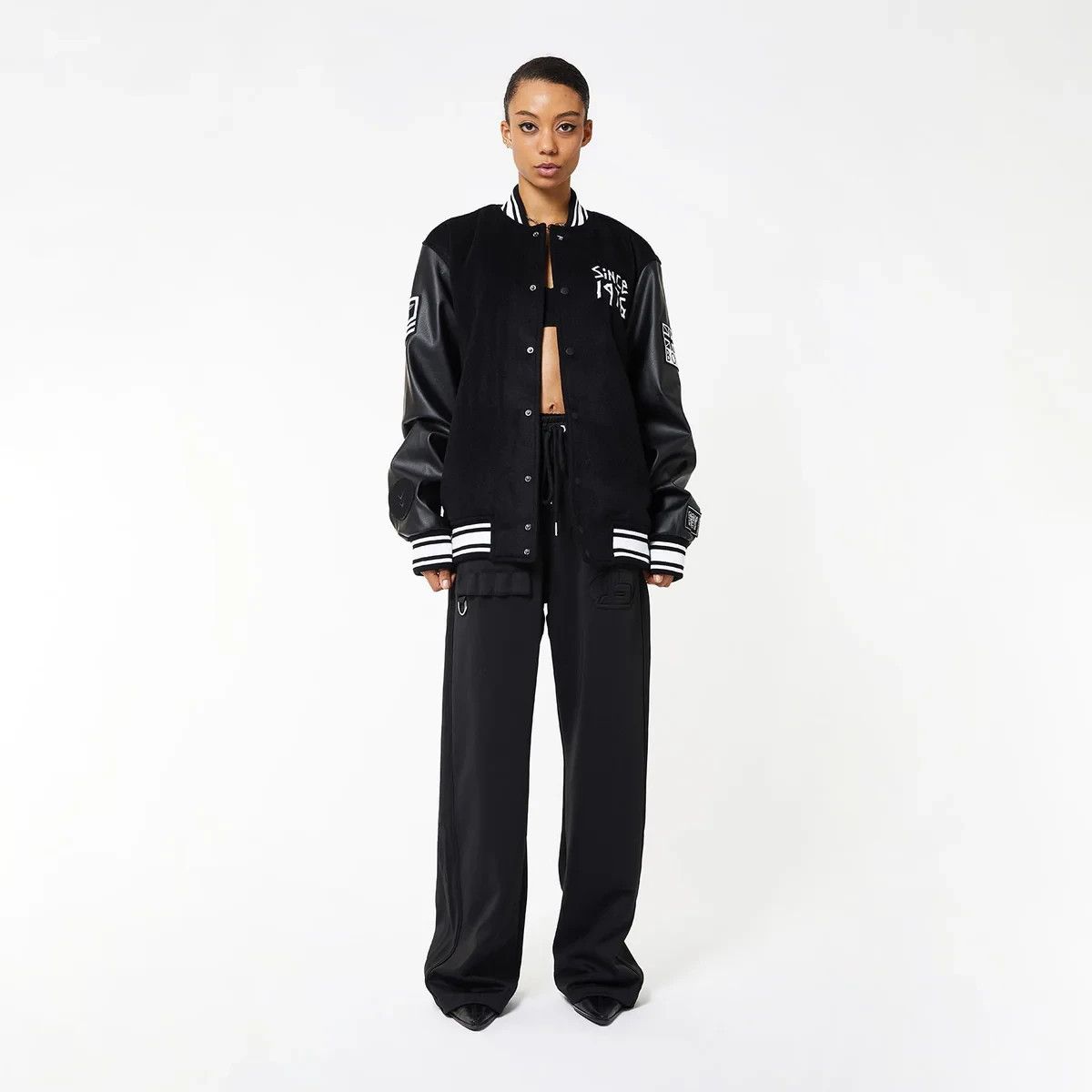 Boy London Boy Tape London Eagle Varsity Wool Bomber Black Jacket Size US S / EU 44-46 / 1 - 3 Thumbnail