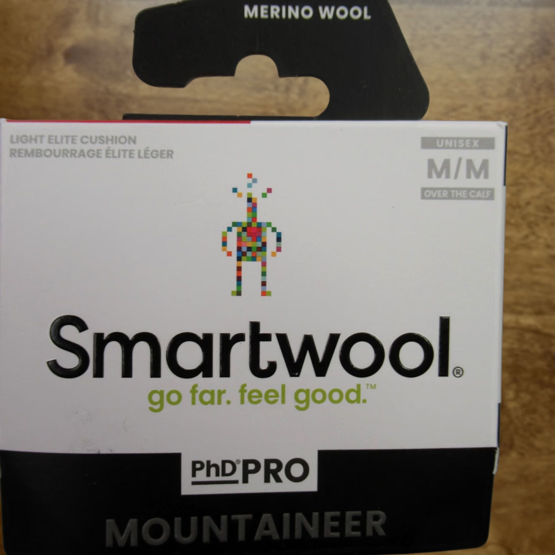 Smartwool Smartwool PhD Pro Mountaineer Merino Wool Socks Unisex Light Gray Green Size ONE SIZE - 1 Thumbnail