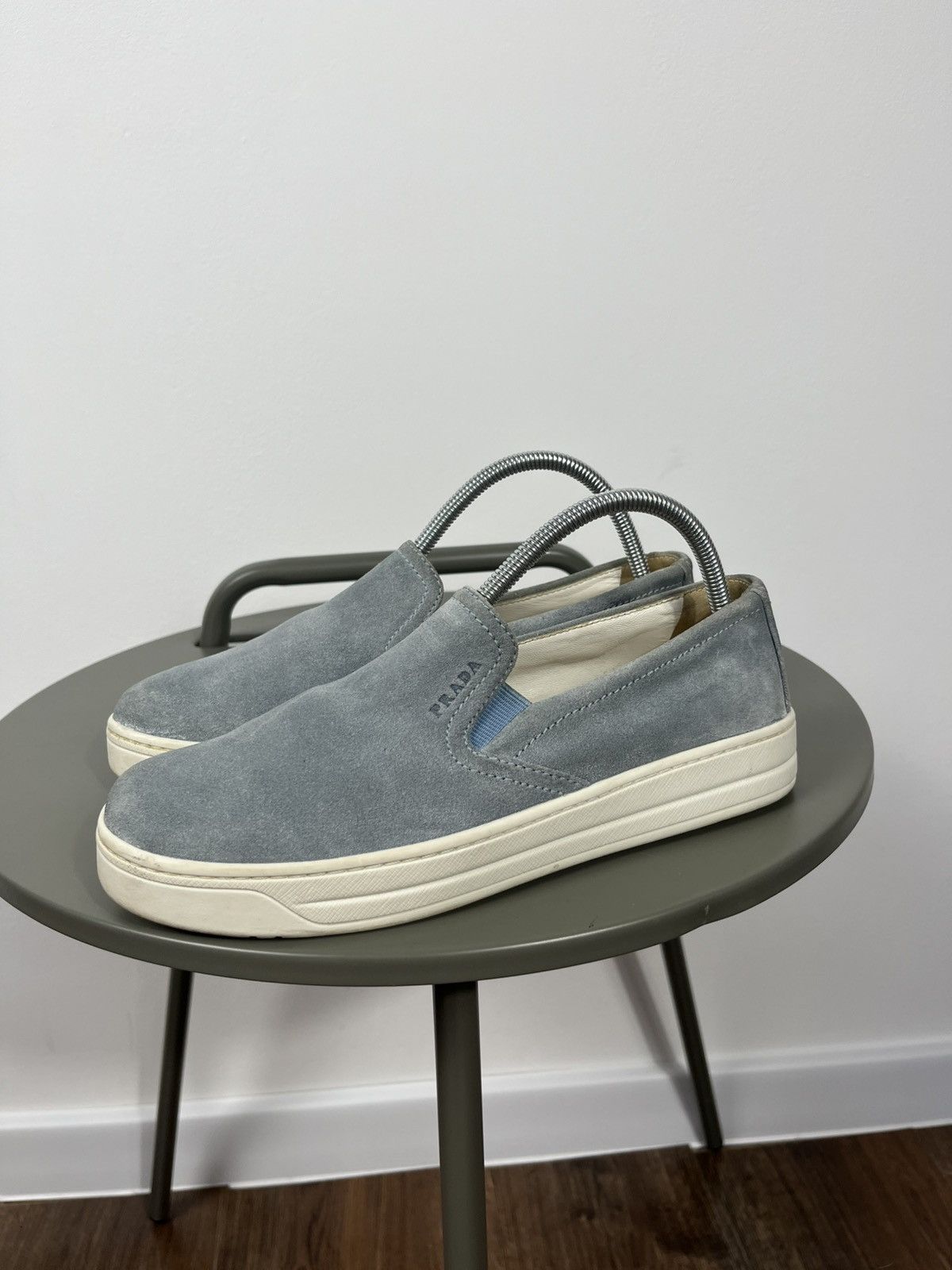 Prada Prada Suede Slip-On Sneakers Women’s EU 35.5 Designer Style Size US 5.5 / IT 35.5 - 8 Thumbnail