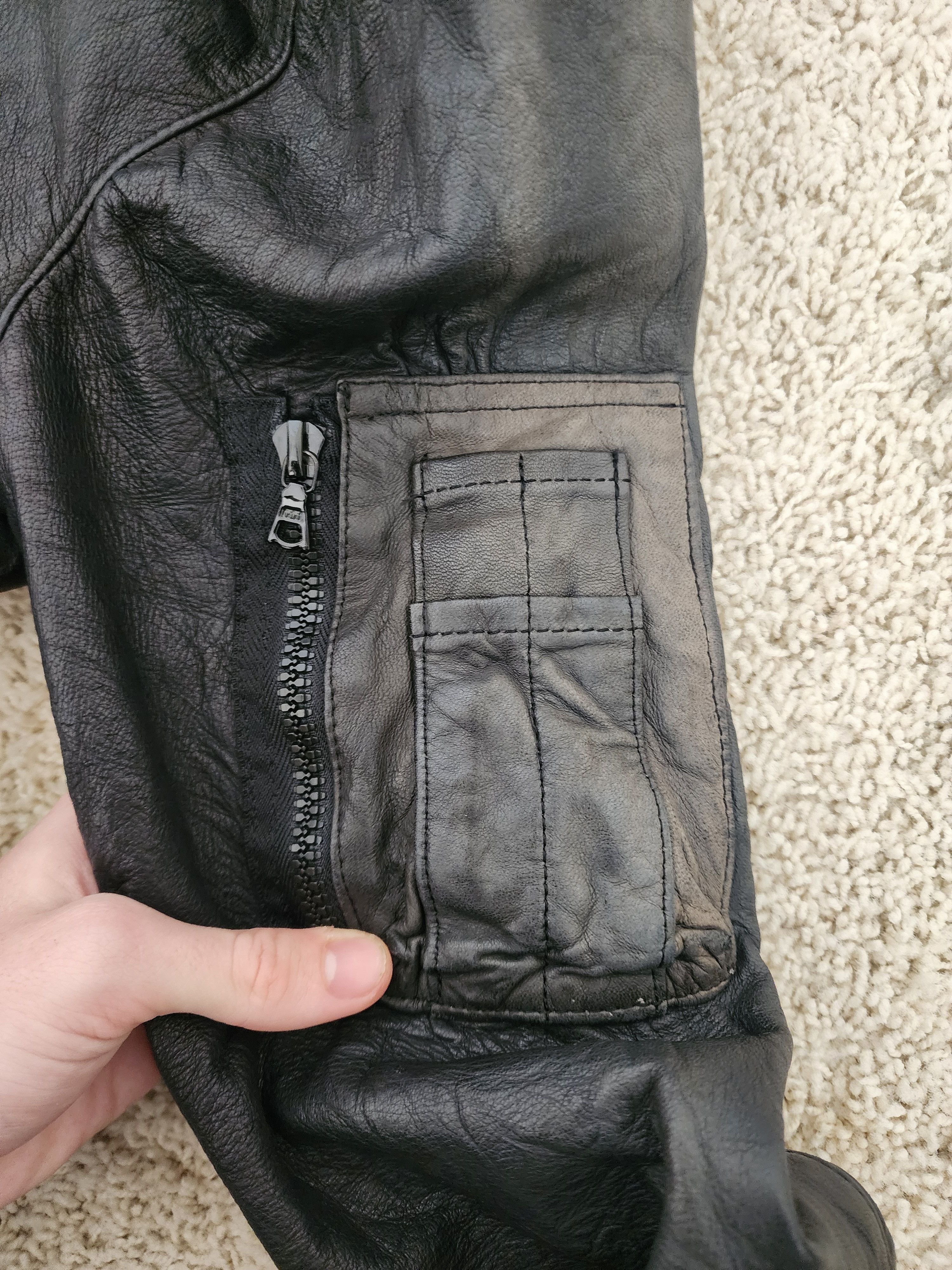 Kazuyuki Kumagai Attachment Attachment object dyed guidi leather jacket Size US S / EU 44-46 / 1 - 3 Thumbnail