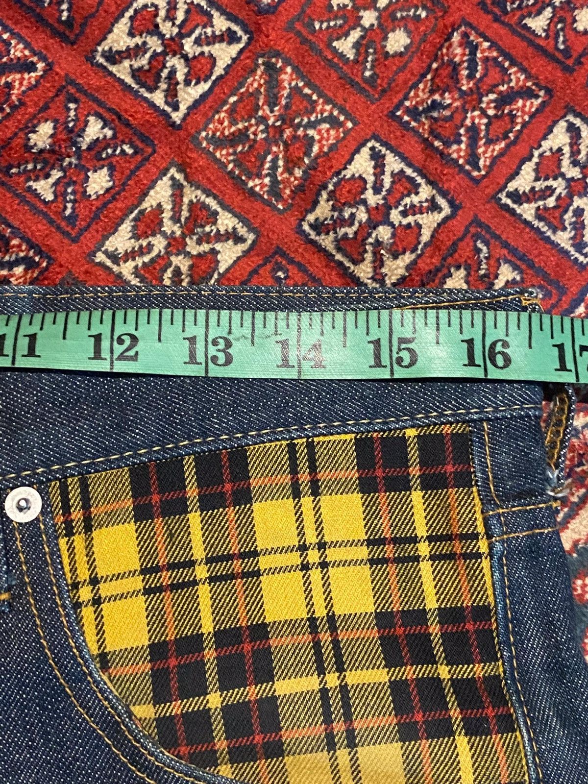Designer × Japanese Brand Vintage Rocket Saddles & Co Made In Japan Blue Denim Size US 33 - 11 Thumbnail