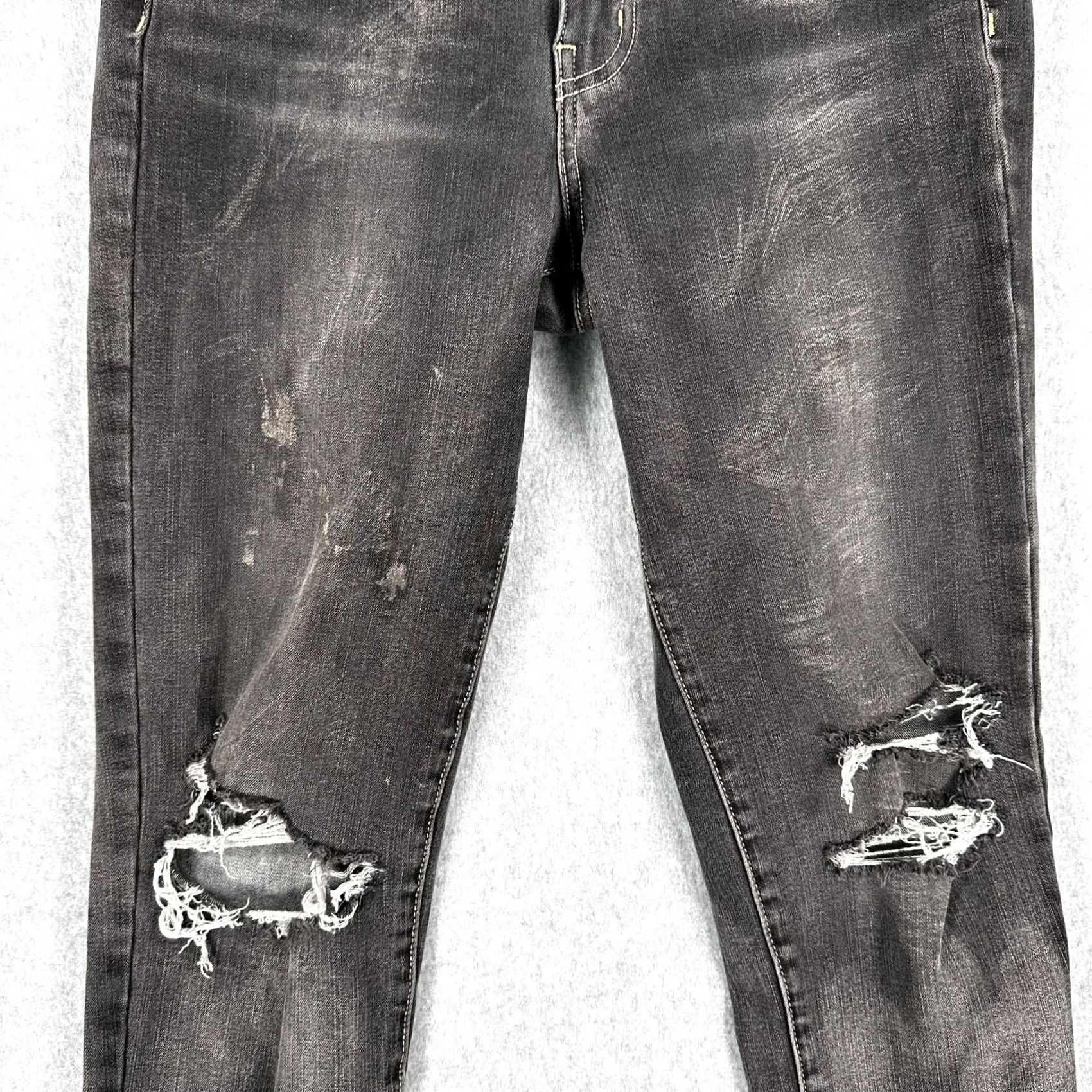 American Eagle Outfitters American Eagle Outfitters Skinny Jeans Gray Women's 6 Jegging Super Stretch Denim 5-Pocket Classic Modern Everyday Size 28" / US 6 / IT 42 - 4 Thumbnail