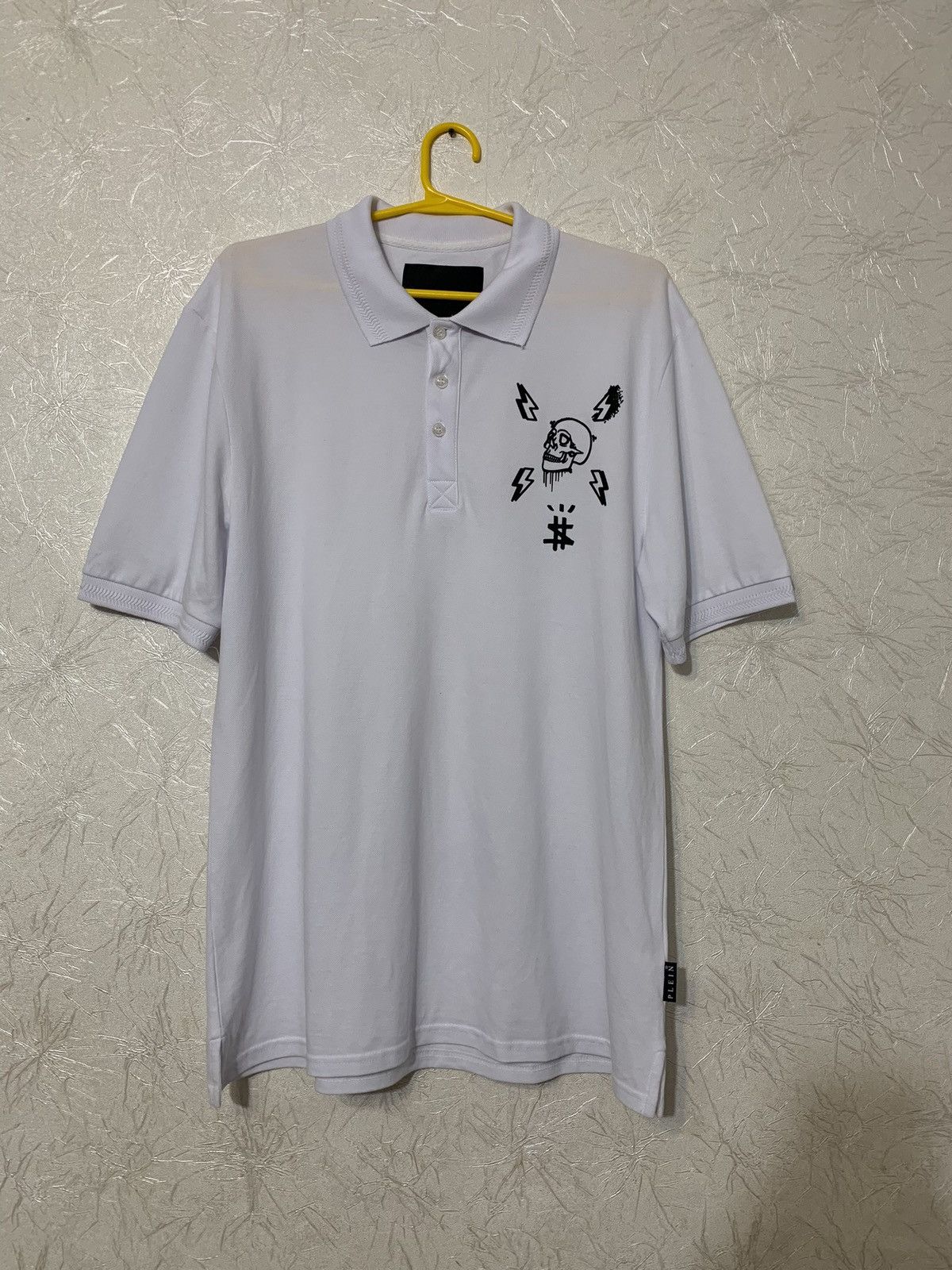 Philipp Plein Philipp Plein Men’s White Polo Shirt Skull Logo Size XXL Size US XXL / EU 58 / 5 - 1 Thumbnail