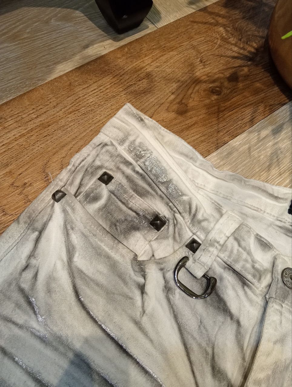 Japanese Brand K.U.I ASH PUNK CREASE CLOUDY COAT DENIM - SIZE 30 Size US 30 / EU 46 - 6 Thumbnail