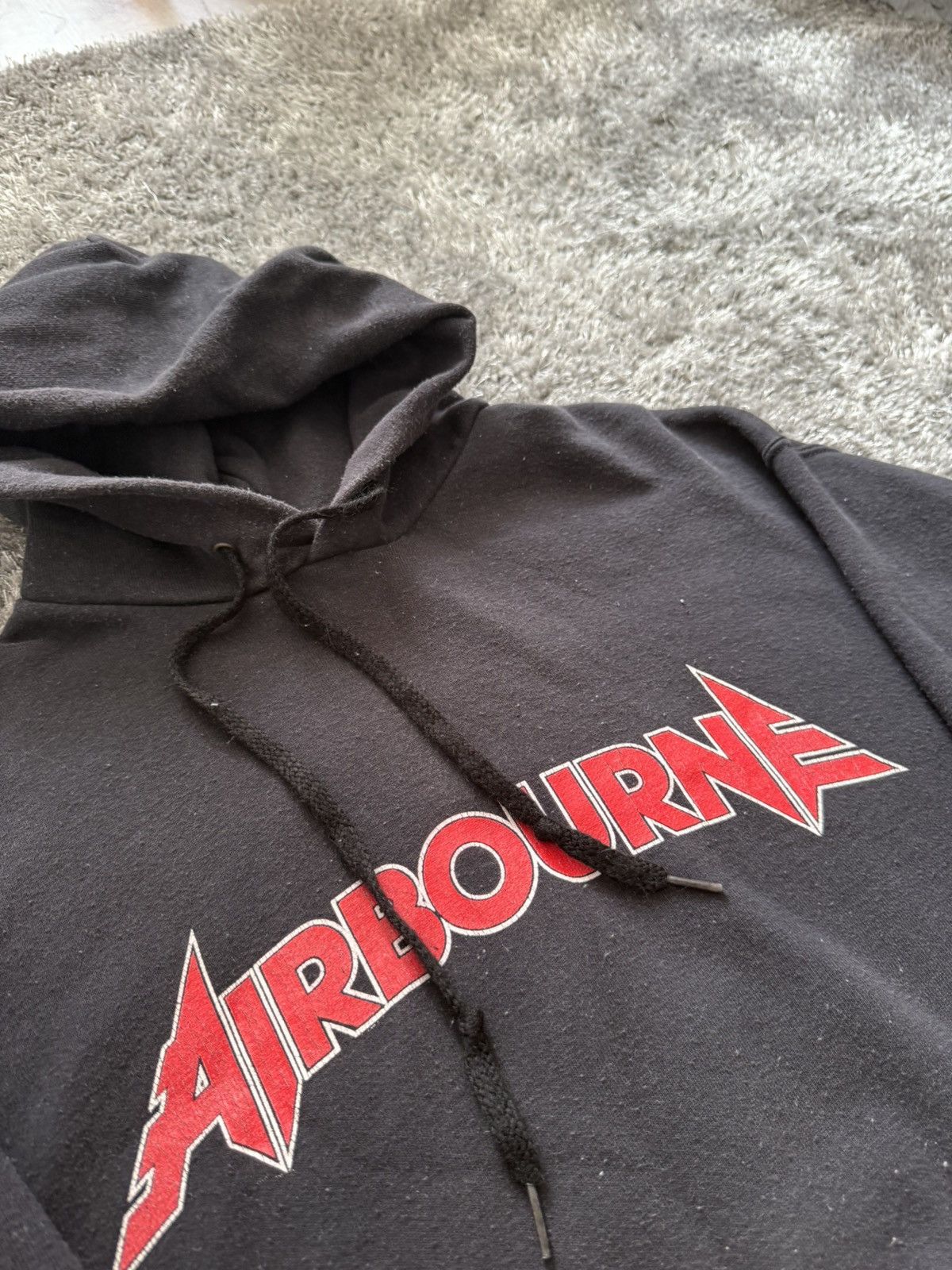 Hanes Vintage Airbourne Black Dog Barking hoodie band rock metal Size US L / EU 52-54 / 3 - 2 Thumbnail
