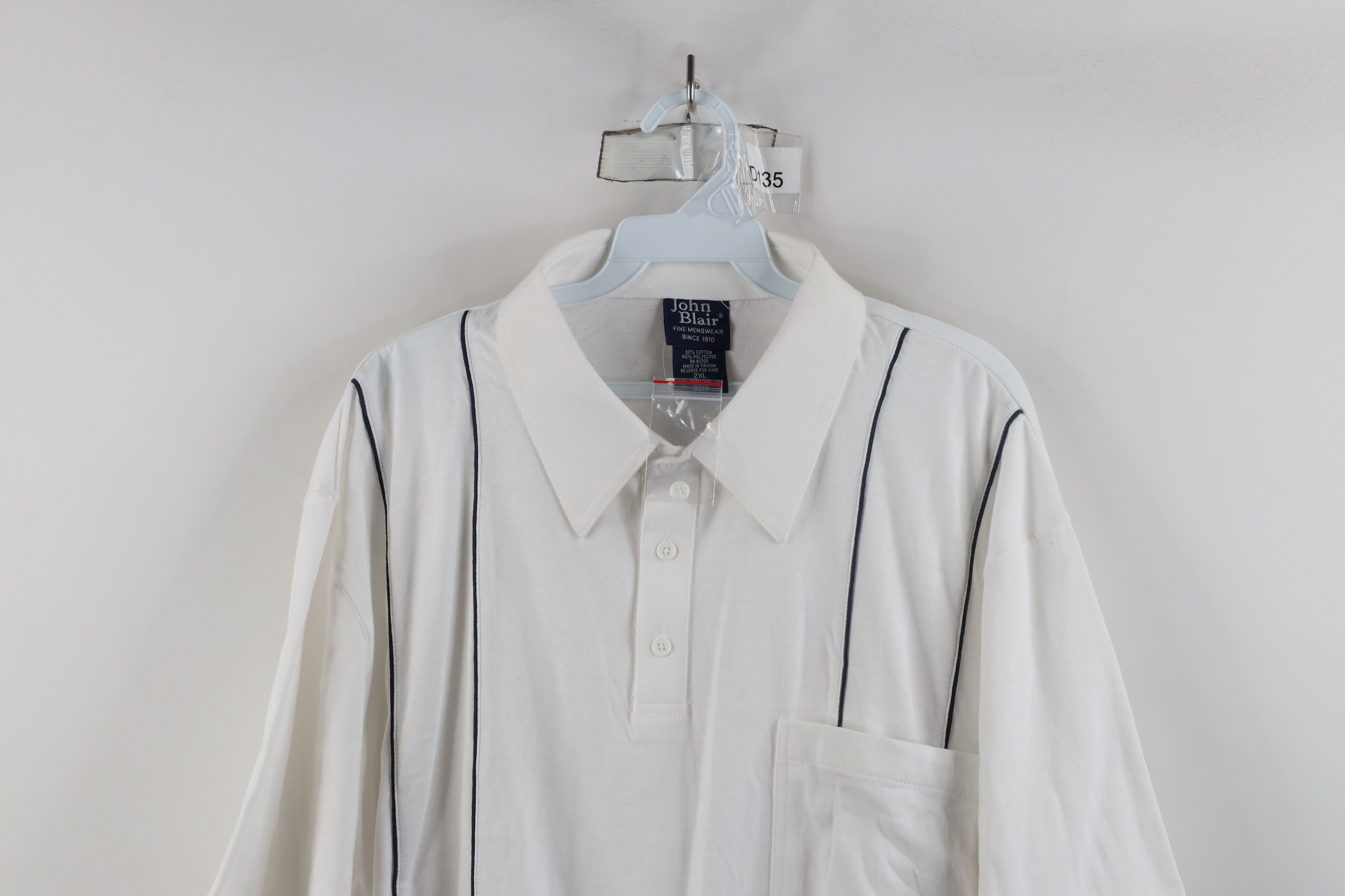 Vintage Deadstock Vintage 90s Streetwear Pullover Polo Shirt Size US XXL / EU 58 / 5 - 2 Thumbnail