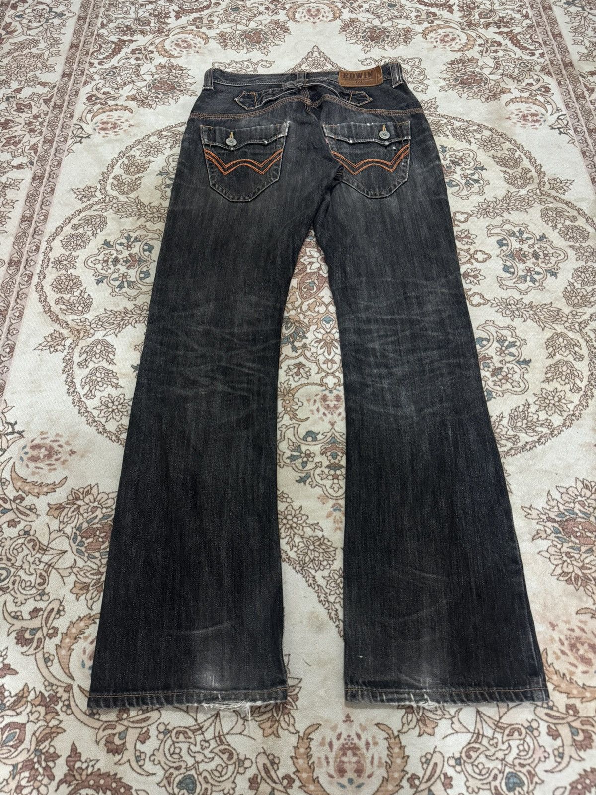 Edwin Vintage Edwin XV Distressed Flared Jeans Size US 31 - 5 Thumbnail