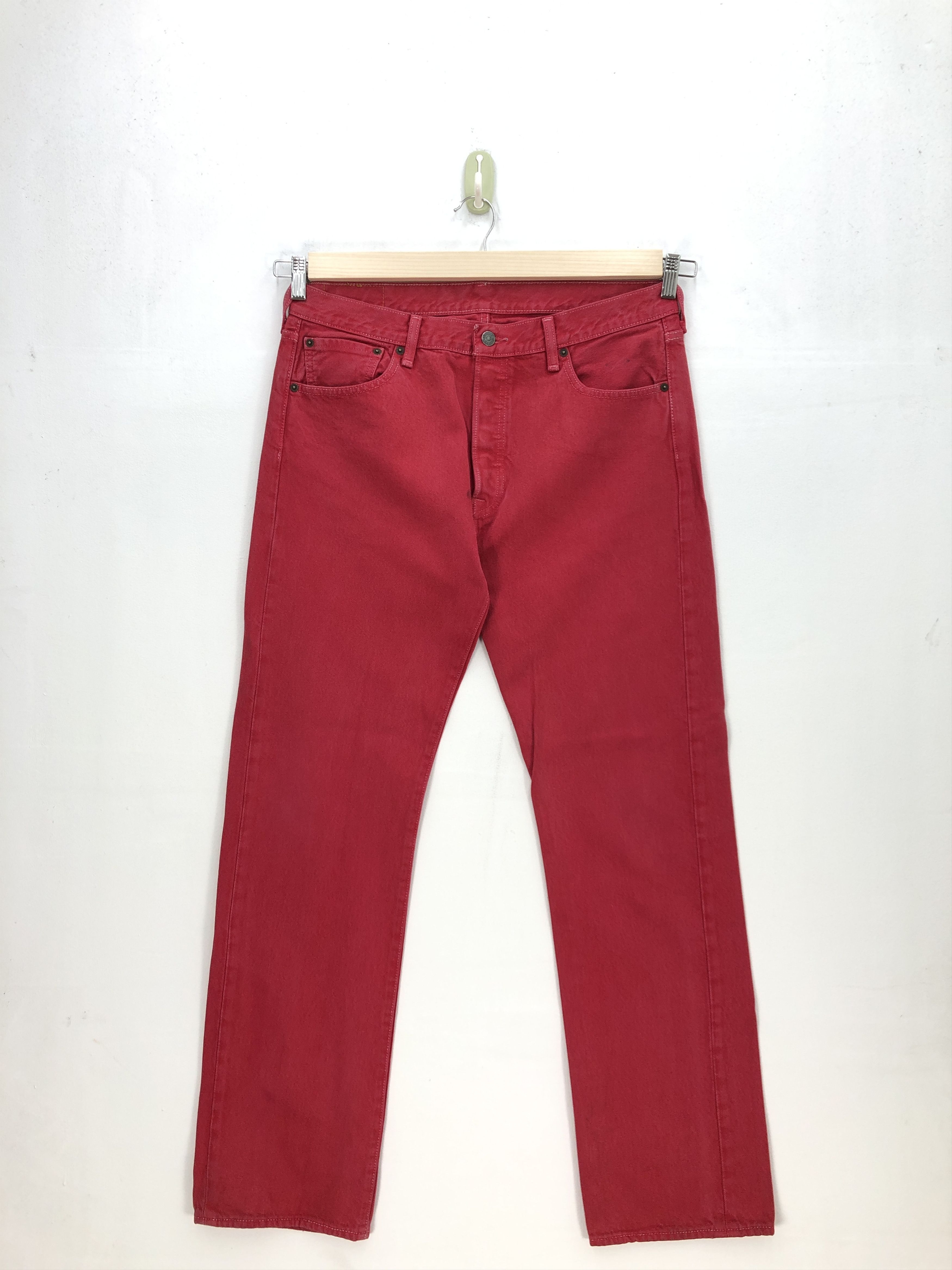 Levi's Vintage Levis Jeans Levi's 501 Denim Levis Red Colour Pants Size US 34 / EU 50 - 1 Thumbnail