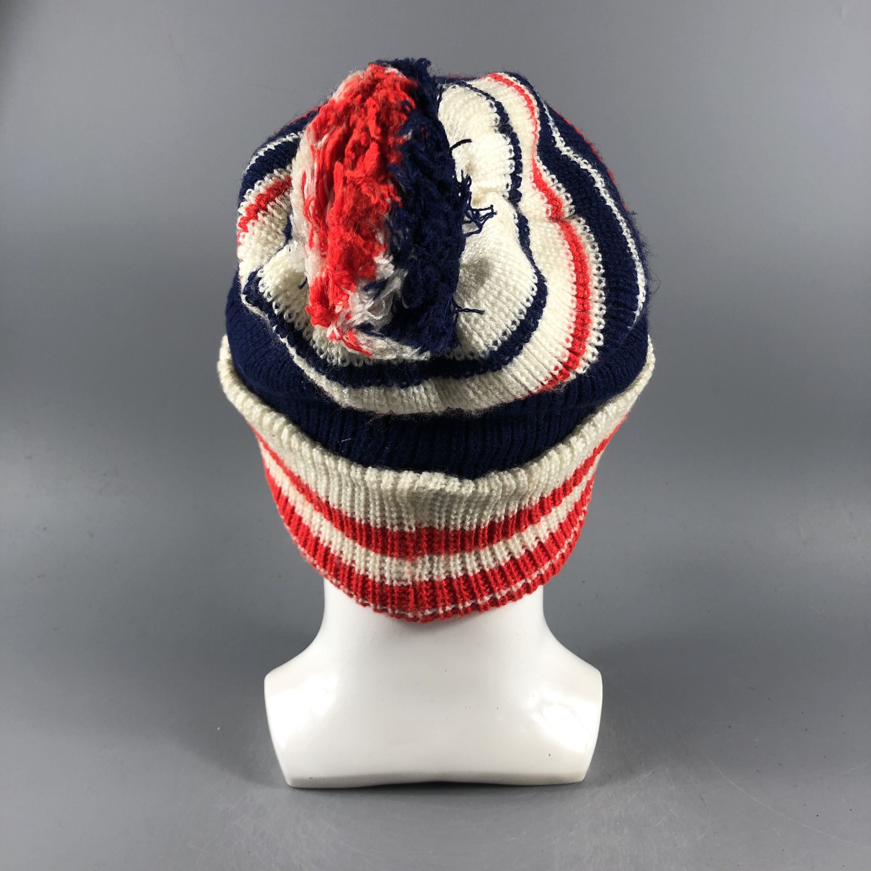 Japanese Brand × Vintage Stripe Slouchy Beanie Snow Hat Snow Cap -D103 Size ONE SIZE - 3 Thumbnail