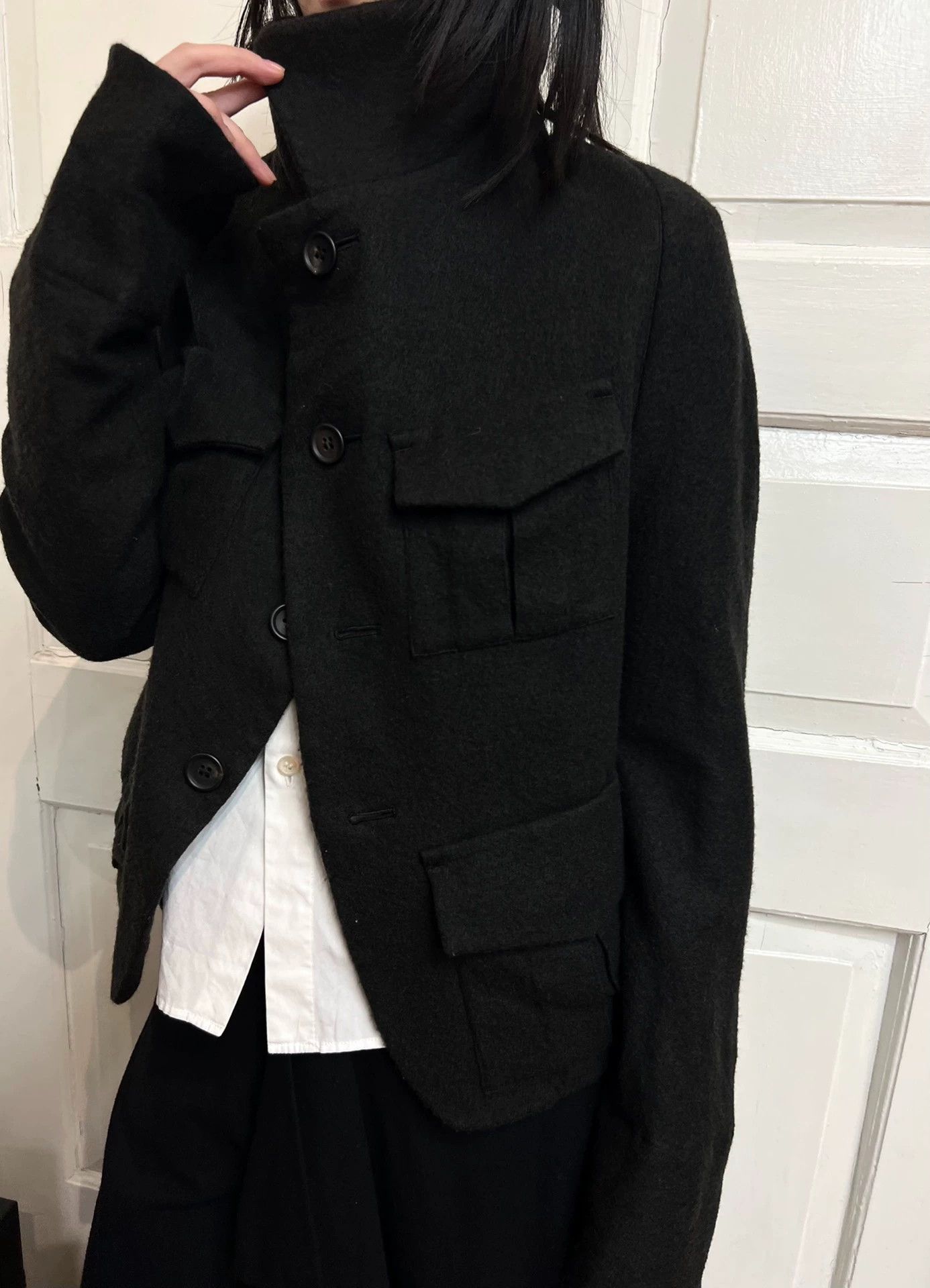 Yohji Yamamoto Yohji Yamamoto Wool Jacket Deep Brown Maillard Size 2 Size M / US 6-8 / IT 42-44 - 1 Thumbnail