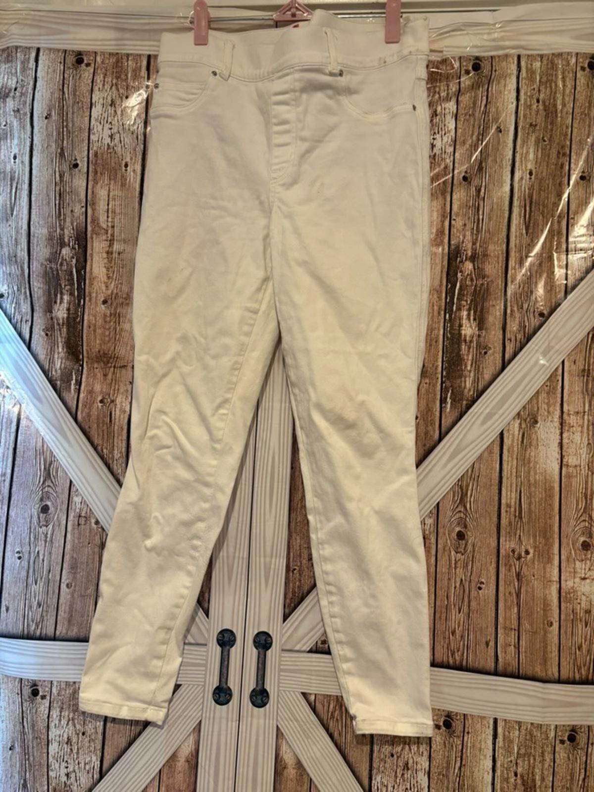 Domenico Spano SPANX LG denim White Skinny Ankle Stretch Denim Jeggings Size 36" / US 14 / IT 50 - 1 Thumbnail
