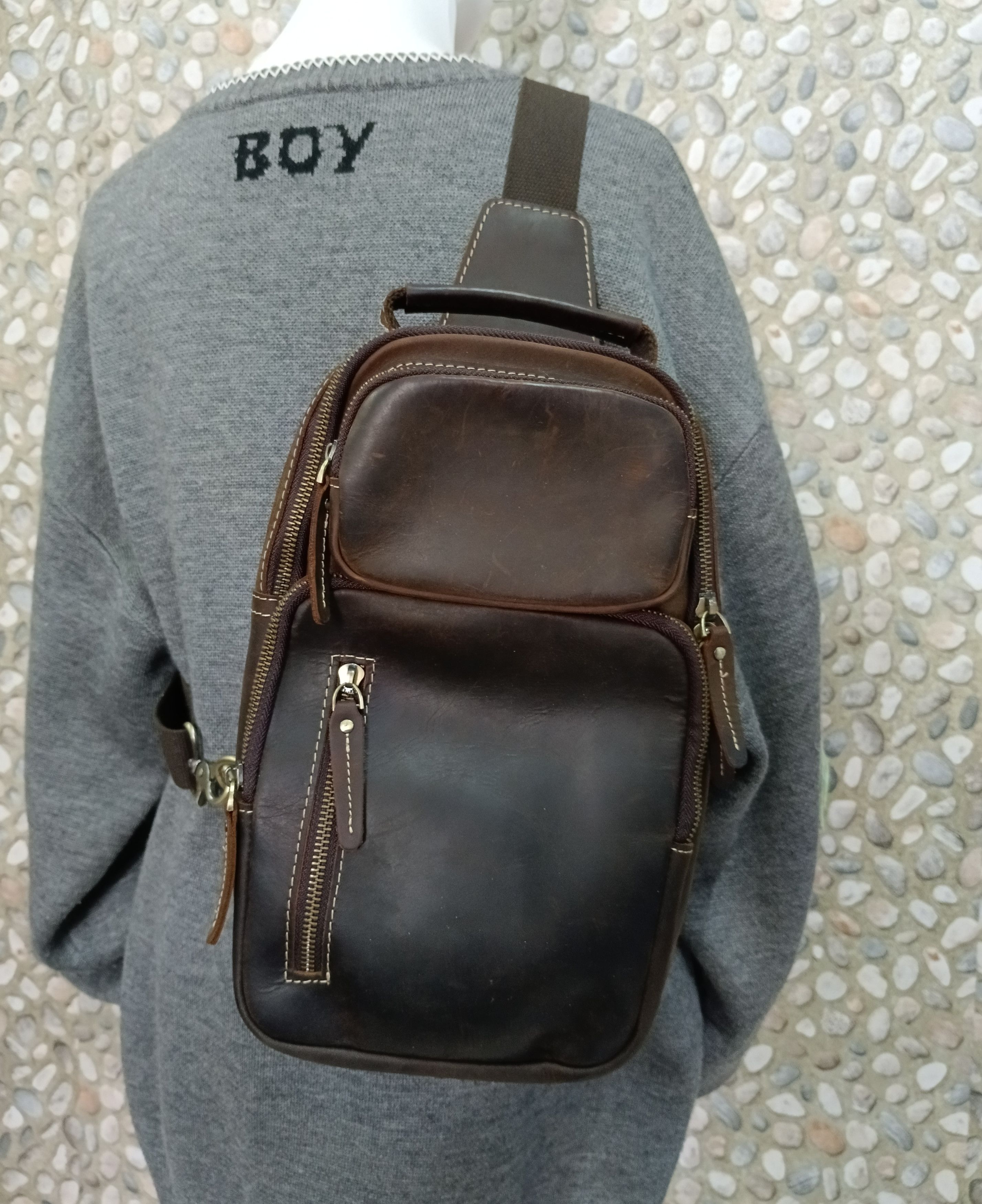 Leather PATINA LEATHER CROSSBODY Size ONE SIZE - 1 Thumbnail