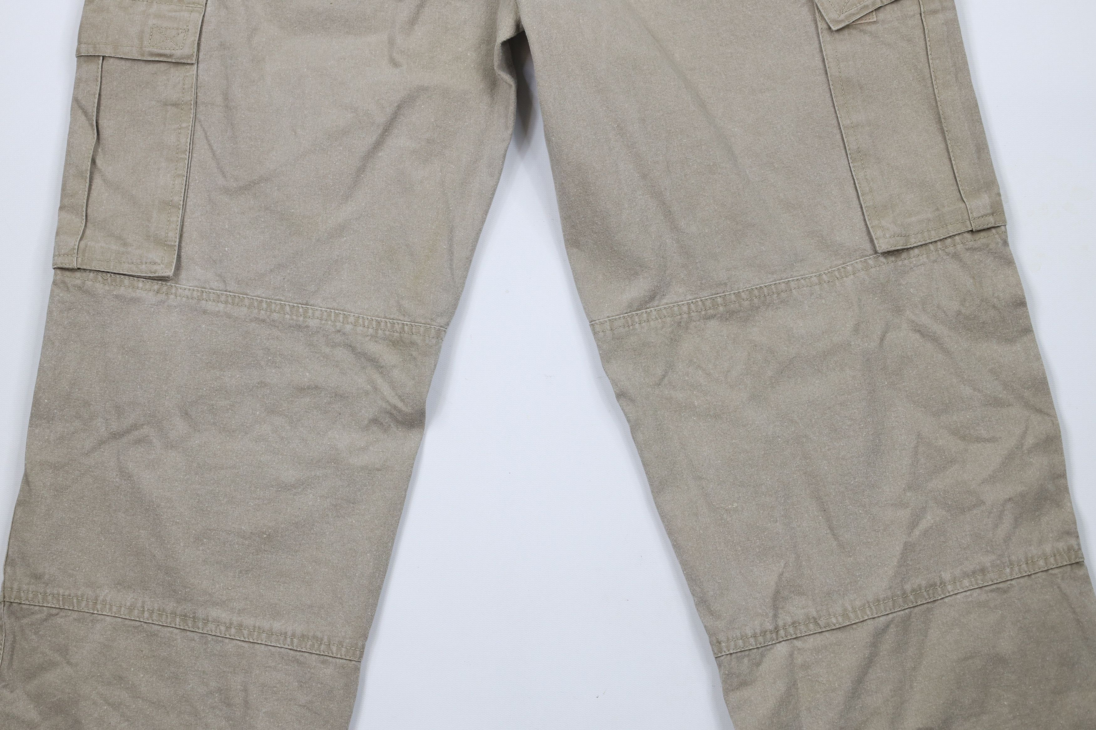 Vintage Vintage 90s Streetwear Stonewash Double Knee Cargo Pants Size US 34 / EU 50 - 13 Thumbnail
