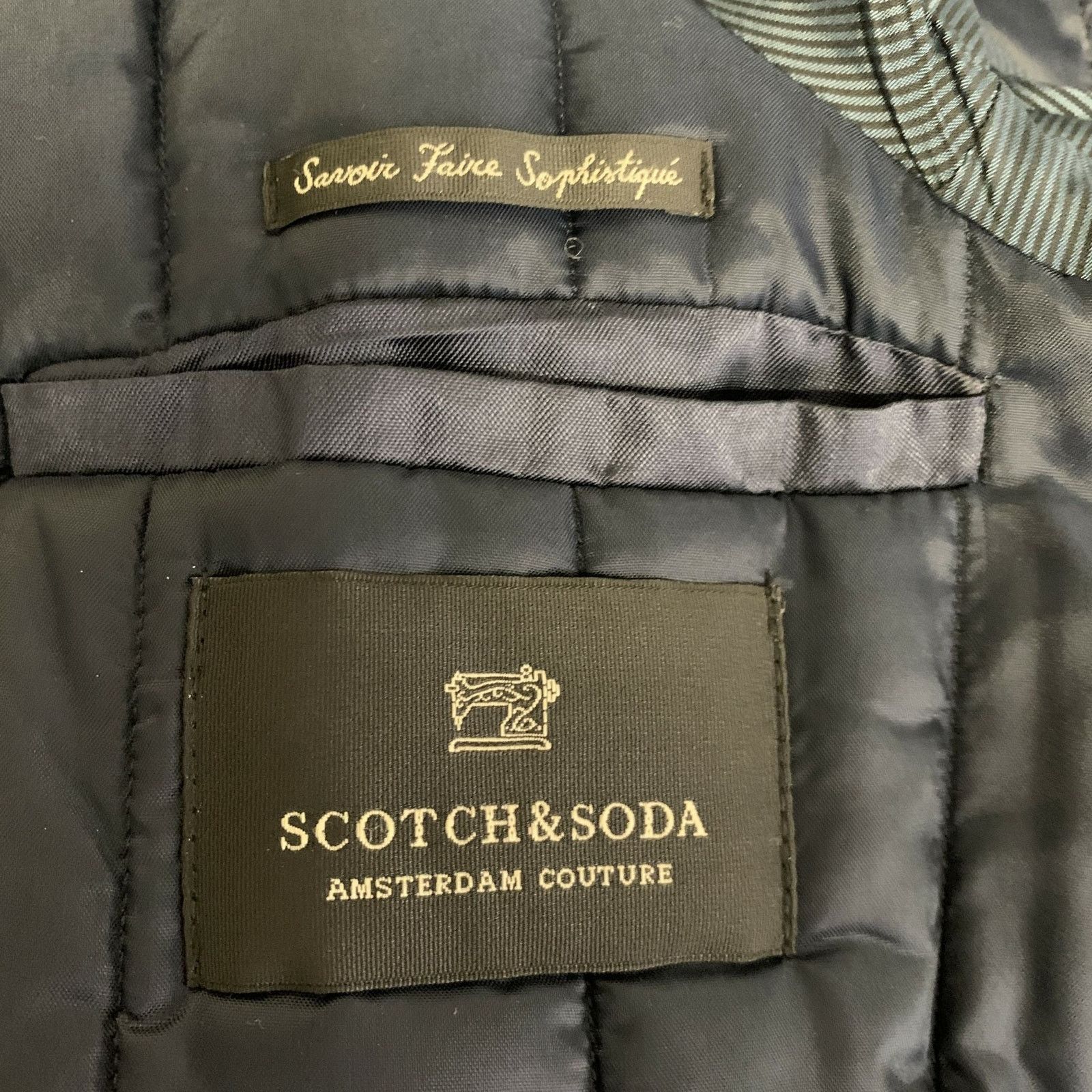 Scotch & Soda SCOTCH & SODA Grey Black Gingham Wool Blend Overcoat Size S Size US S / EU 44-46 / 1 - 5 Thumbnail