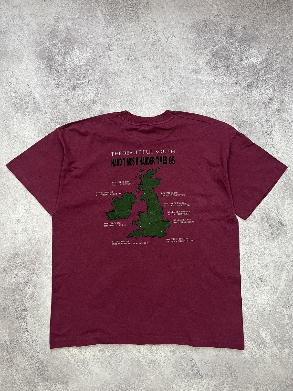 Band Tees × Vintage Vintage 90s The Beatiful South Hard times 1995 TourTshirt Size US XL / EU 56 / 4 - 2 Thumbnail