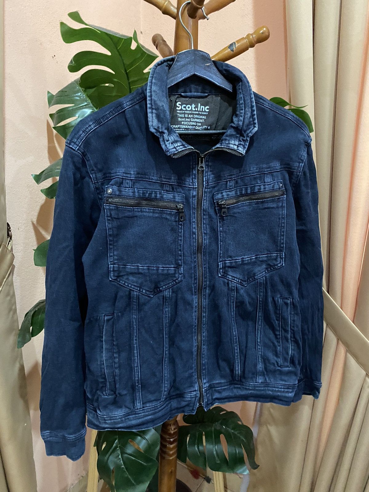Other Scot.Inc Blue Denim Utility Jacket – Vintage Workwear Size US S / EU 44-46 / 1 - 5 Thumbnail