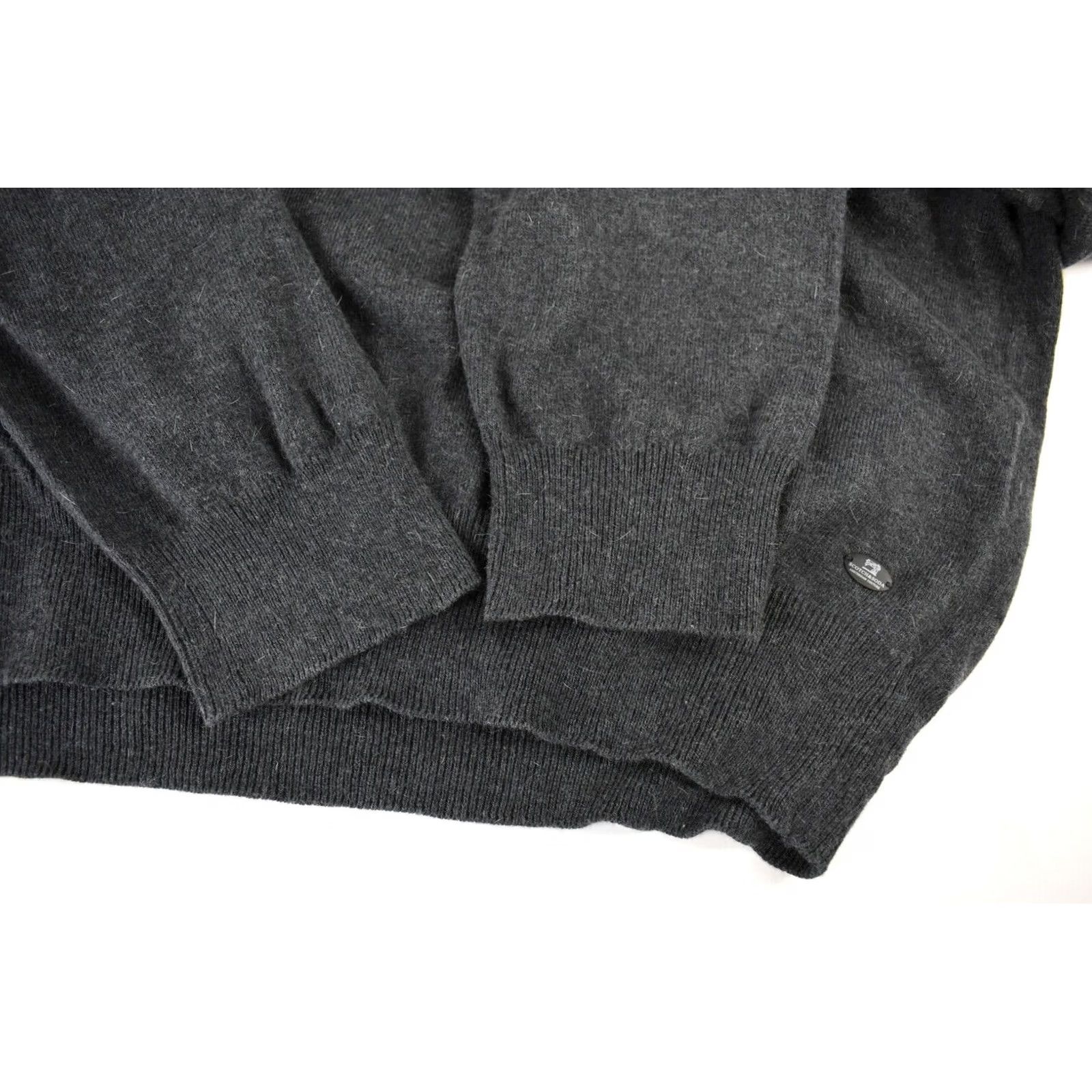 Scotch & Soda SCOTCH & SODA Men's Grey Logo V-Neck Knitted Pullover Jumper 2XL Size US XXL / EU 58 / 5 - 5 Thumbnail