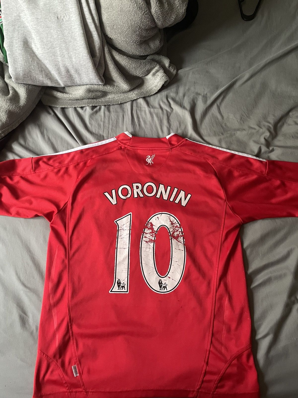 Other Andriy Voronin Liverpool 2007-2008 Home Kit Size US M / EU 48-50 / 2 - 2 Thumbnail
