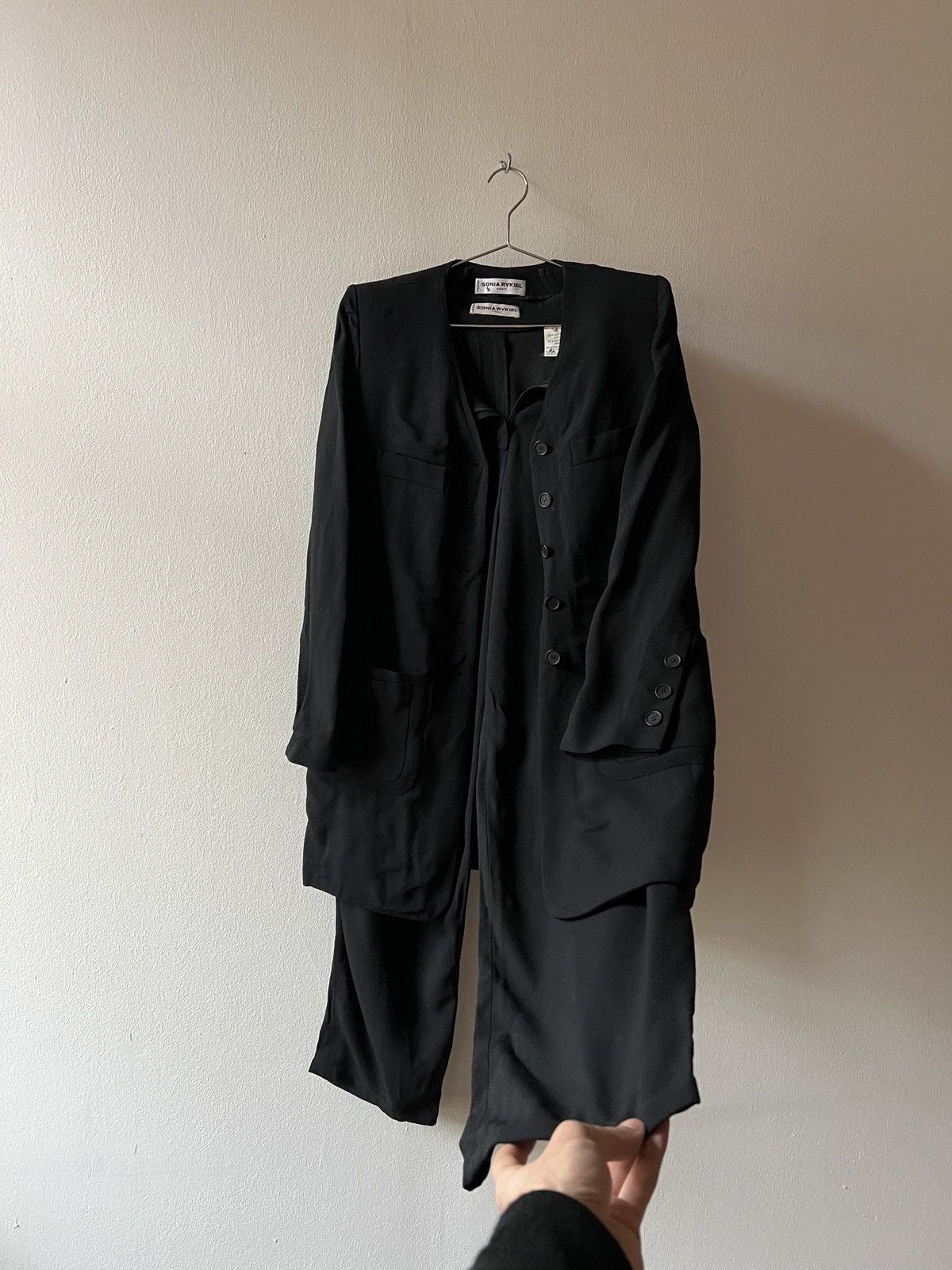 Sonia Rykiel Sonia Rykiel Full Pants Blazer Set Ann Demeulemeester Style Size 27" / US 4 / IT 40 - 8 Thumbnail