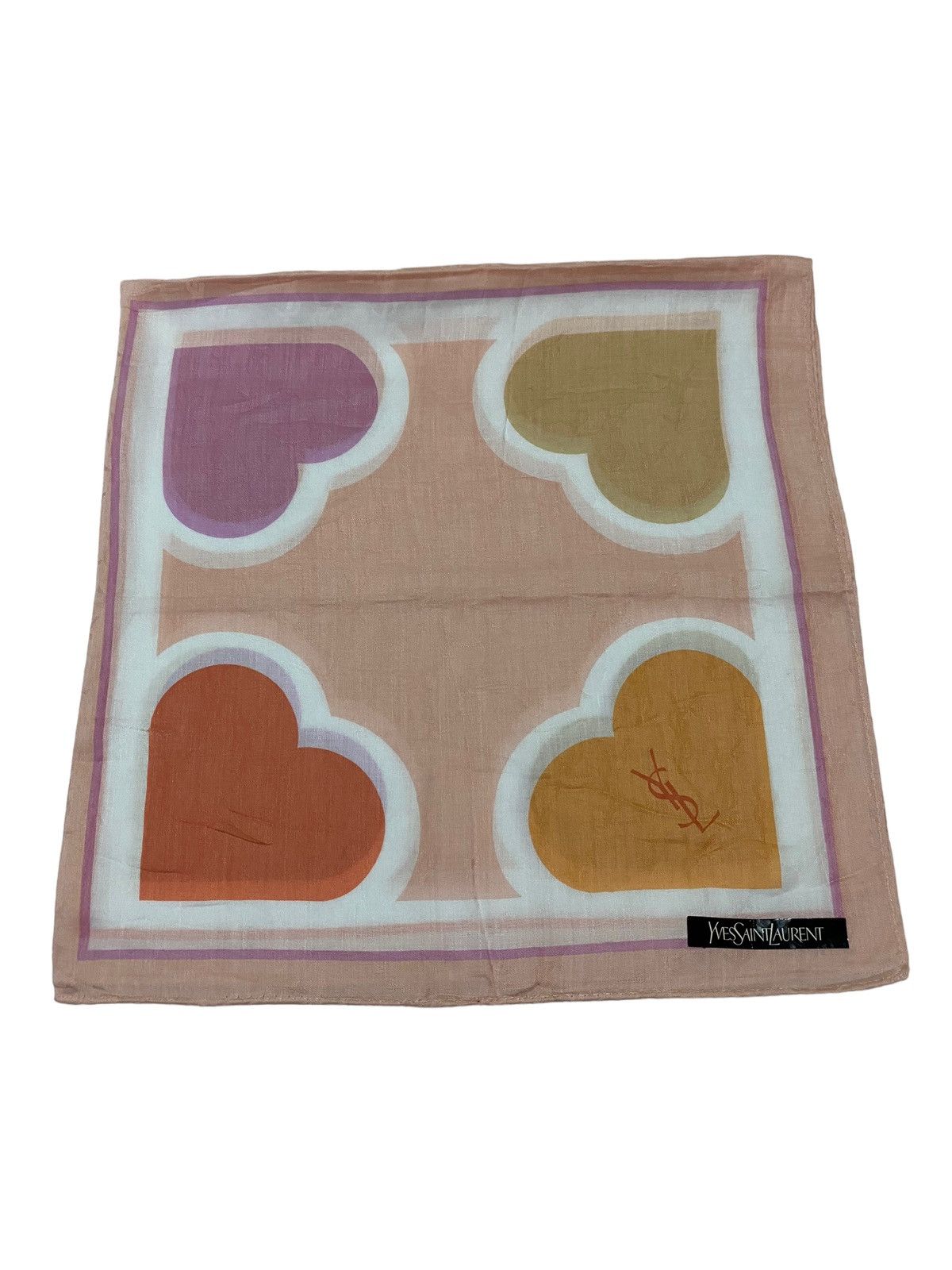 Yves Saint Laurent Vintage Yves Saint Laurent Love Love Handkerchif Size ONE SIZE - 5 Thumbnail