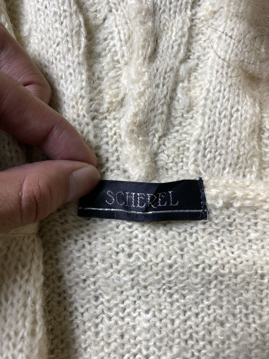 If Six Was Nine × Japanese Brand × Le Grande Bleu (L.G.B.) Scherel Fur Hoodie Vest Knit Patterns Size US S / EU 44-46 / 1 - 4 Thumbnail