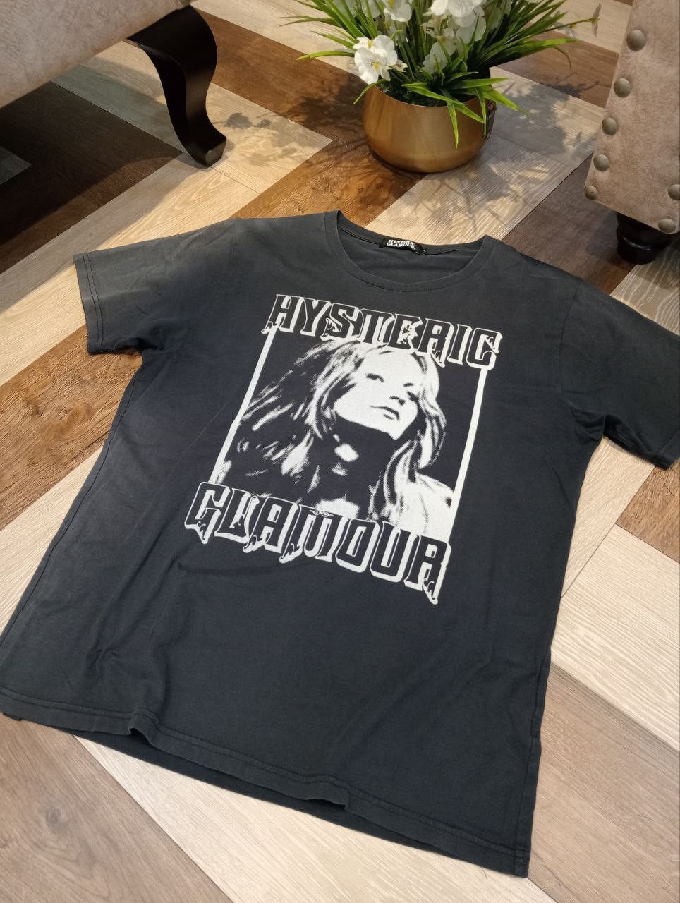 Hysteric Glamour VTG HYSTERIC GLAMOUR CONTORT YOURSELF T-SHIRT - FADED BLACK Size US L / EU 52-54 / 3 - 3 Thumbnail