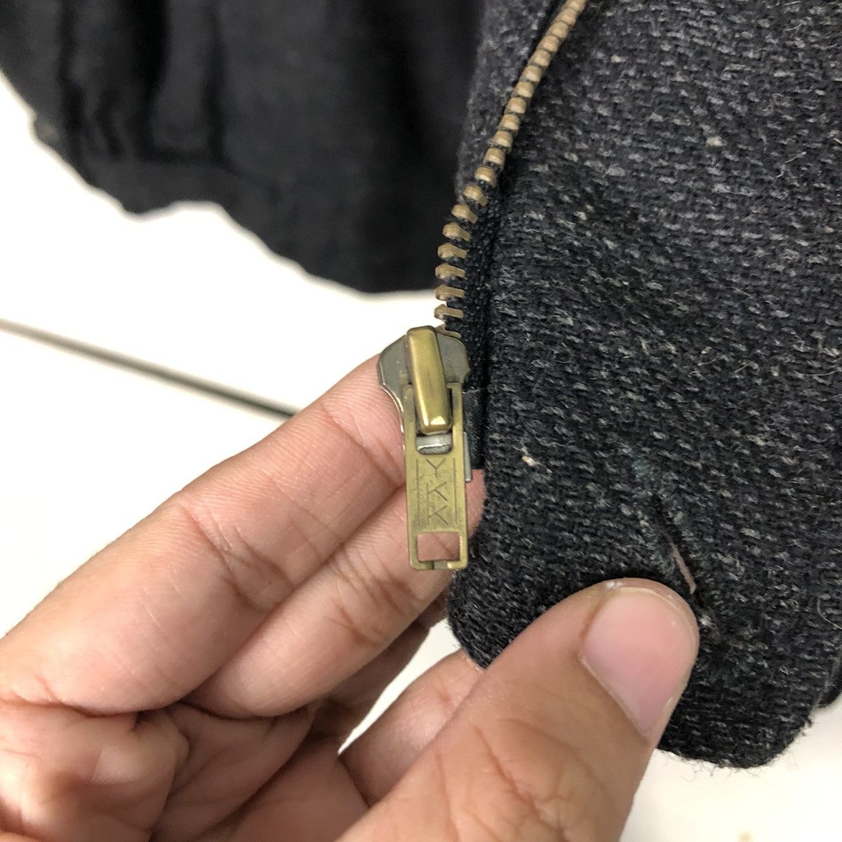 Japanese Brand 📌Vtg Wool Bomber Jacket Double Layer Unbranded Issey Miyake Size US M / EU 48-50 / 2 - 18 Thumbnail