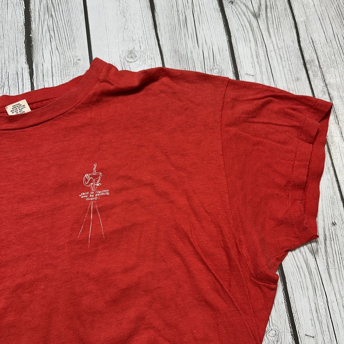 Hanes × Vintage Vintage Fencing tee Size US XL / EU 56 / 4 - 4 Thumbnail