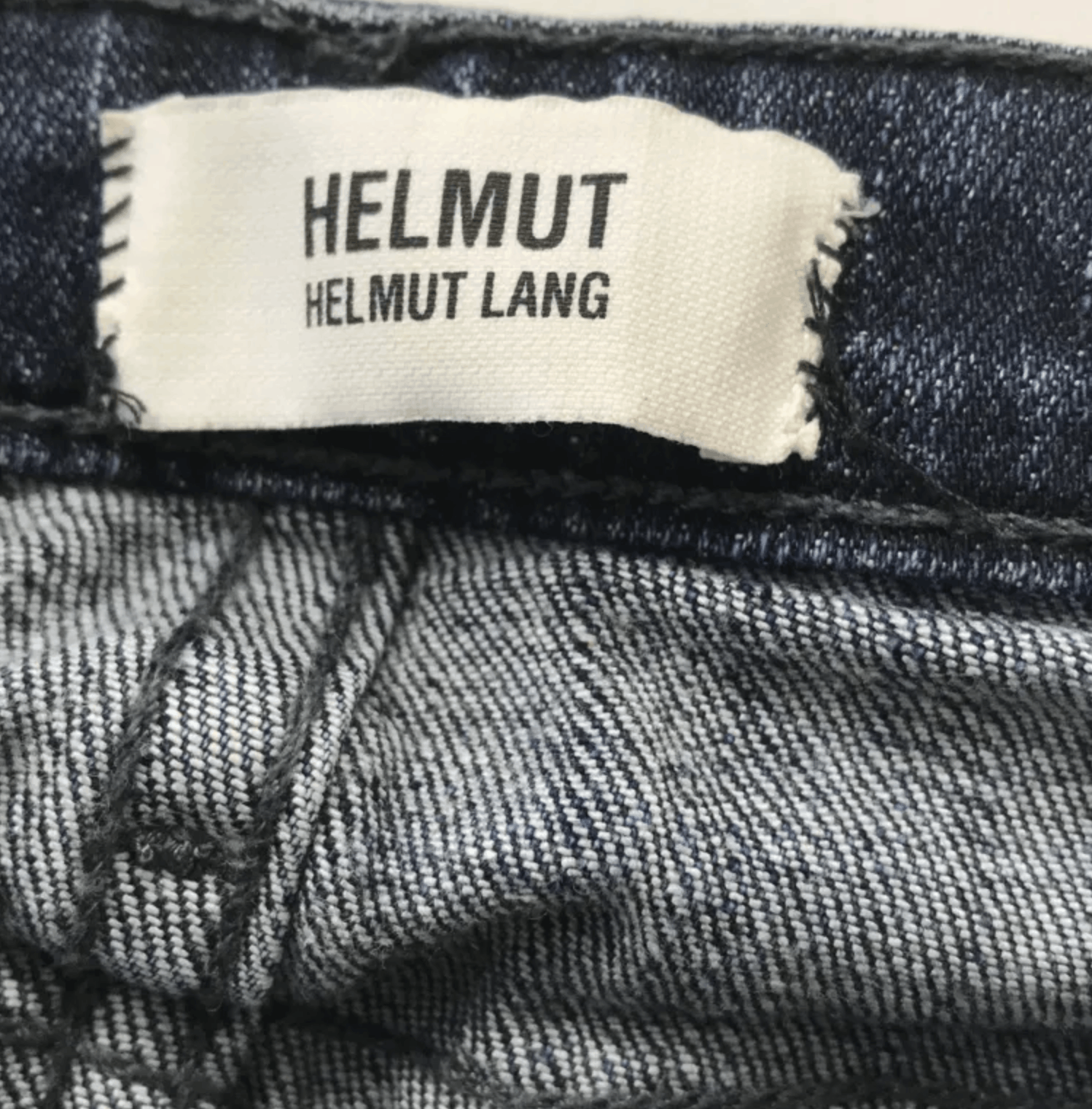 Helmut Lang Distressed Knee Slim Denim Jeans Blue, Helmut Lang Size 28" / US 6 / IT 42 - 3 Thumbnail