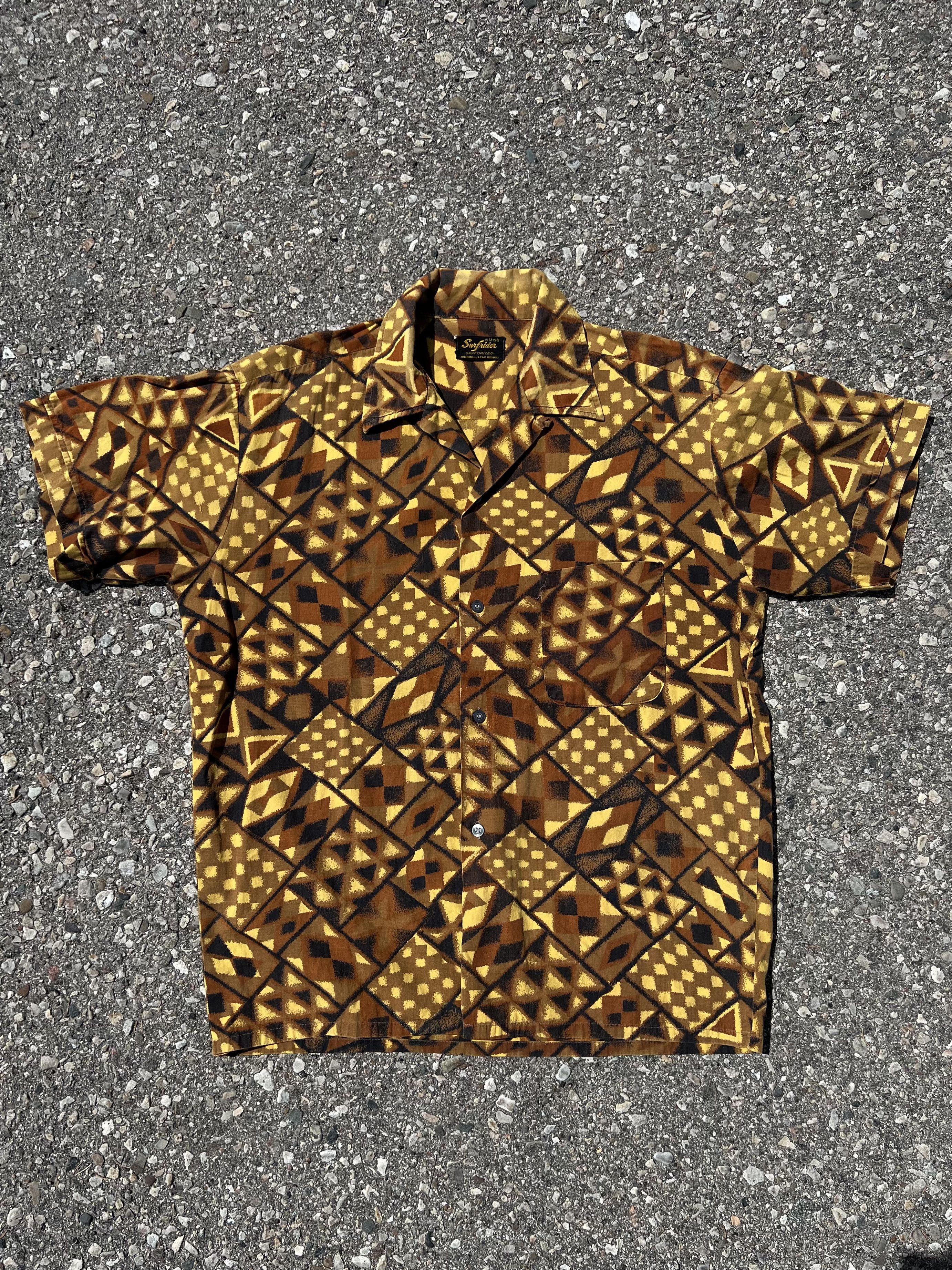 Vintage VTG 1960s Surfrider Loop Collar Short Sleeve Button Up Shirt Size US M / EU 48-50 / 2 - 1 Thumbnail