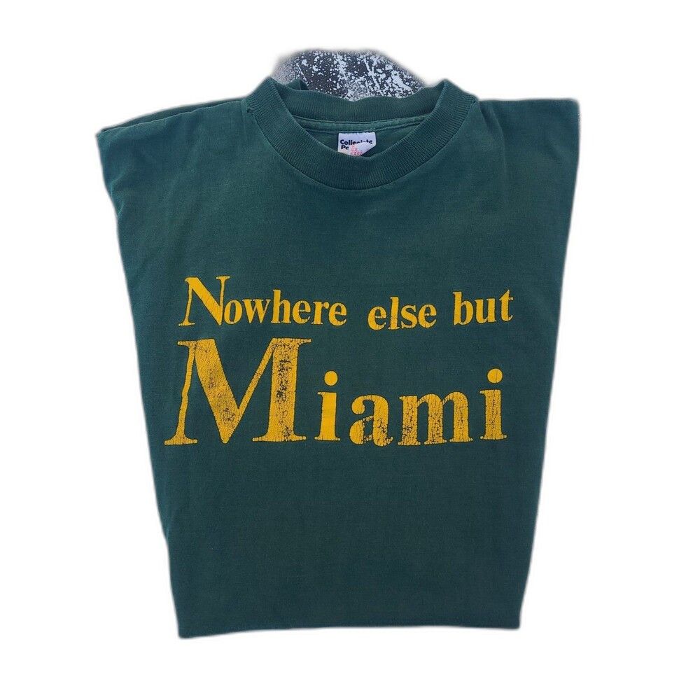 Vintage Vtg University of Miami Single stitch t-shirt Destination Size US M / EU 48-50 / 2 - 1 Thumbnail
