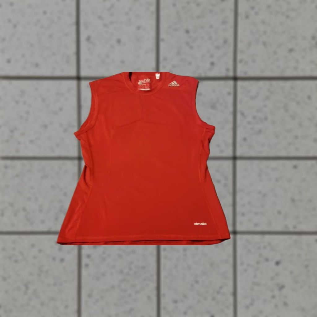 Adidas adidas Sleeveless Shirt XL Men Red Athletic Tank Workout Activewear Shirt Mens XL Red adidas Sleeveless Tank Shirt Size US XL / EU 56 / 4 - 1 Thumbnail