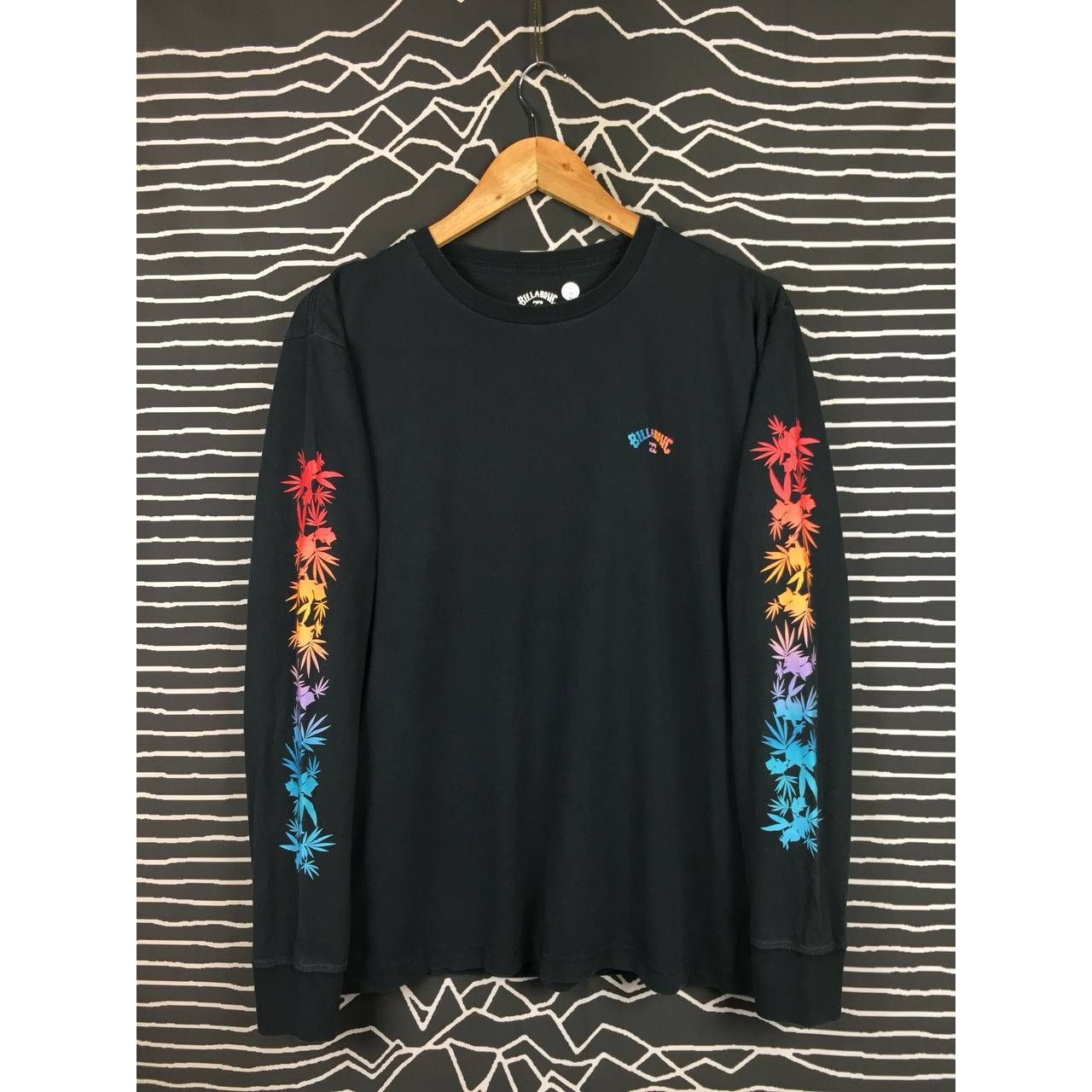 Billabong × Vintage Billabong Floral Logo Regular Fit Long Sleeve Tee Size US M / EU 48-50 / 2 - 1 Thumbnail
