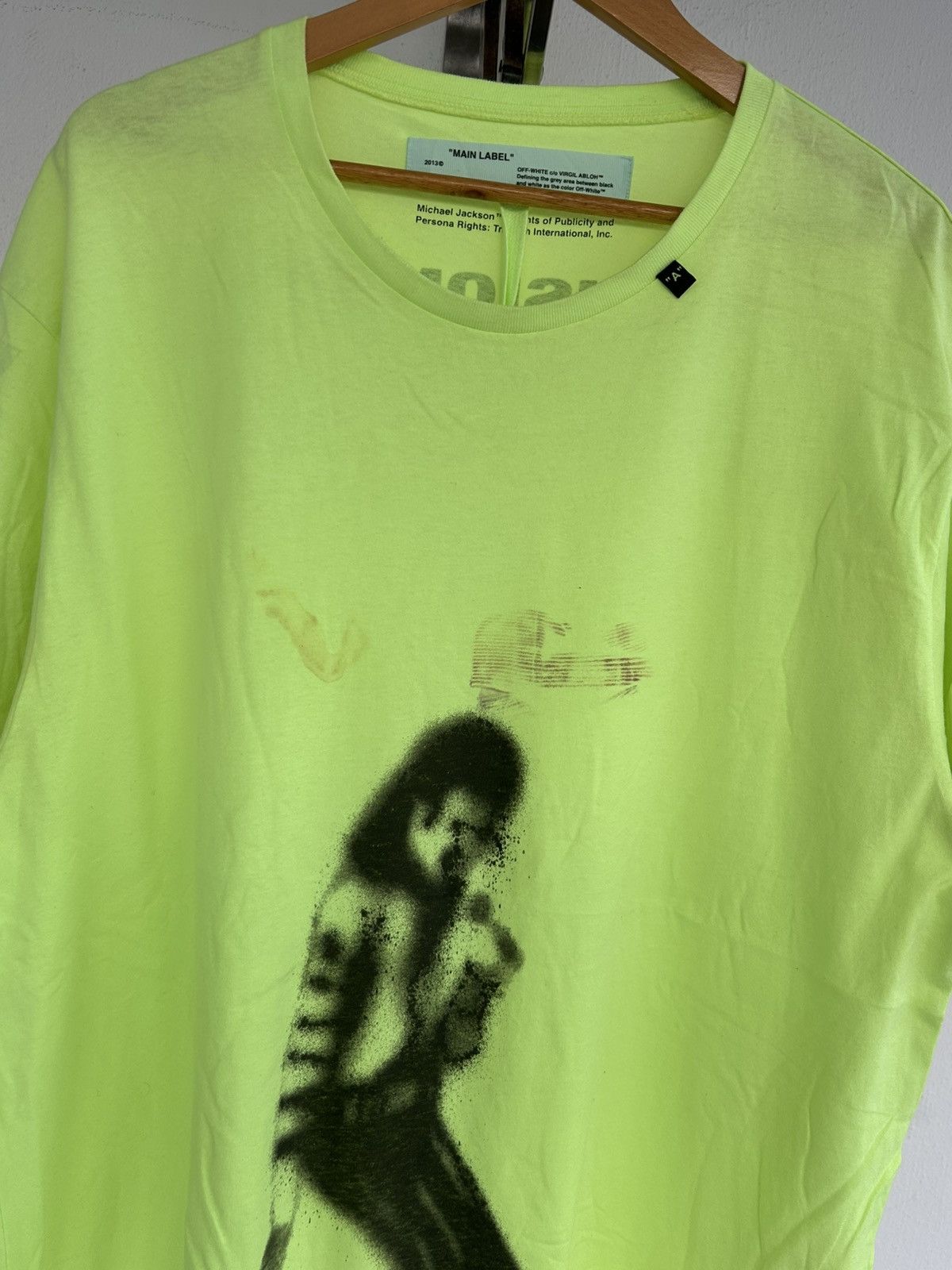 Off-White S/S19 Off-White Virgil Abloh Michael Jackson Oversized Tee Size US L / EU 52-54 / 3 - 4 Thumbnail