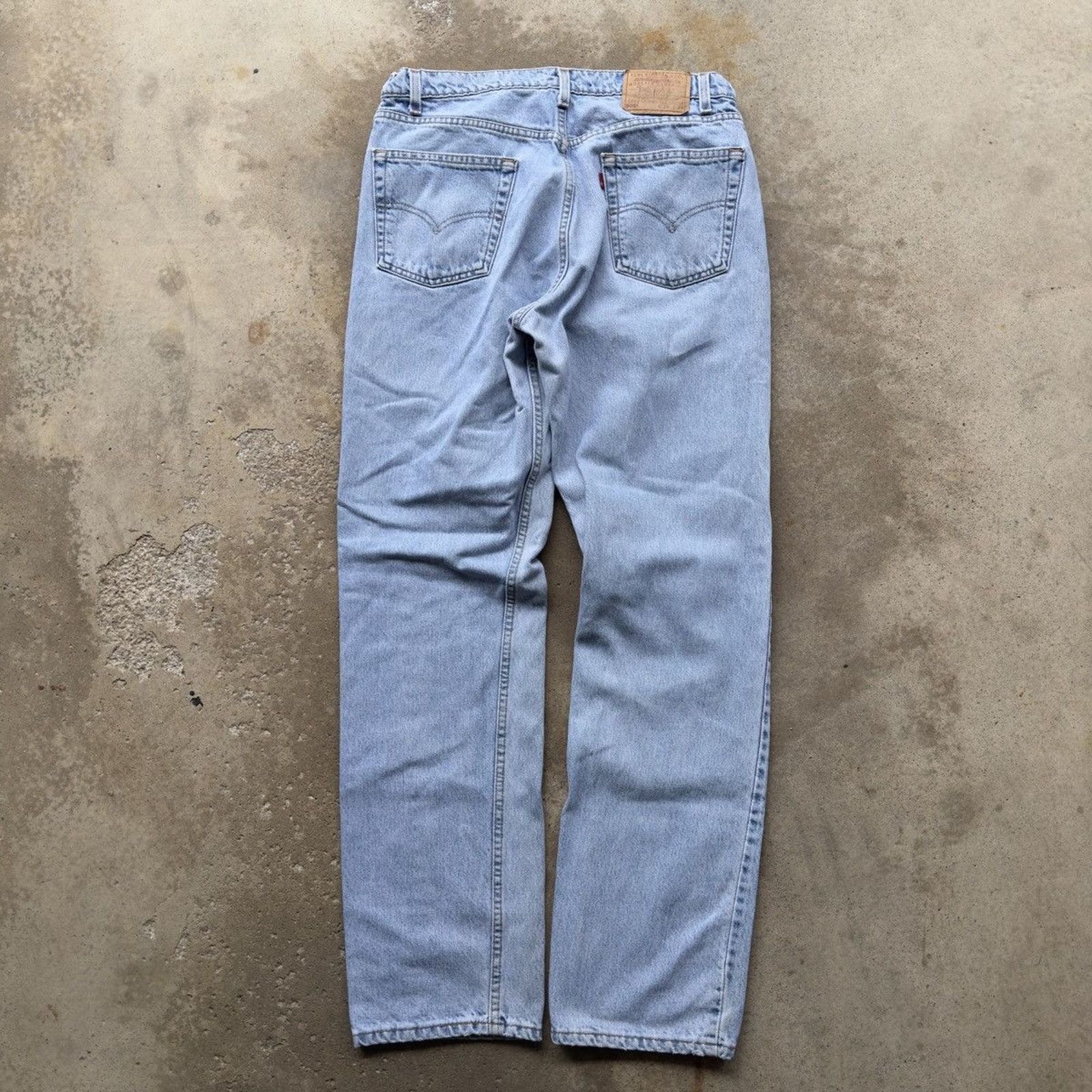 Vintage Vintage 90s Levi's 505 Light Wash Denim Jeans USA ERD Grunge Size US 36 / EU 52 - 3 Thumbnail