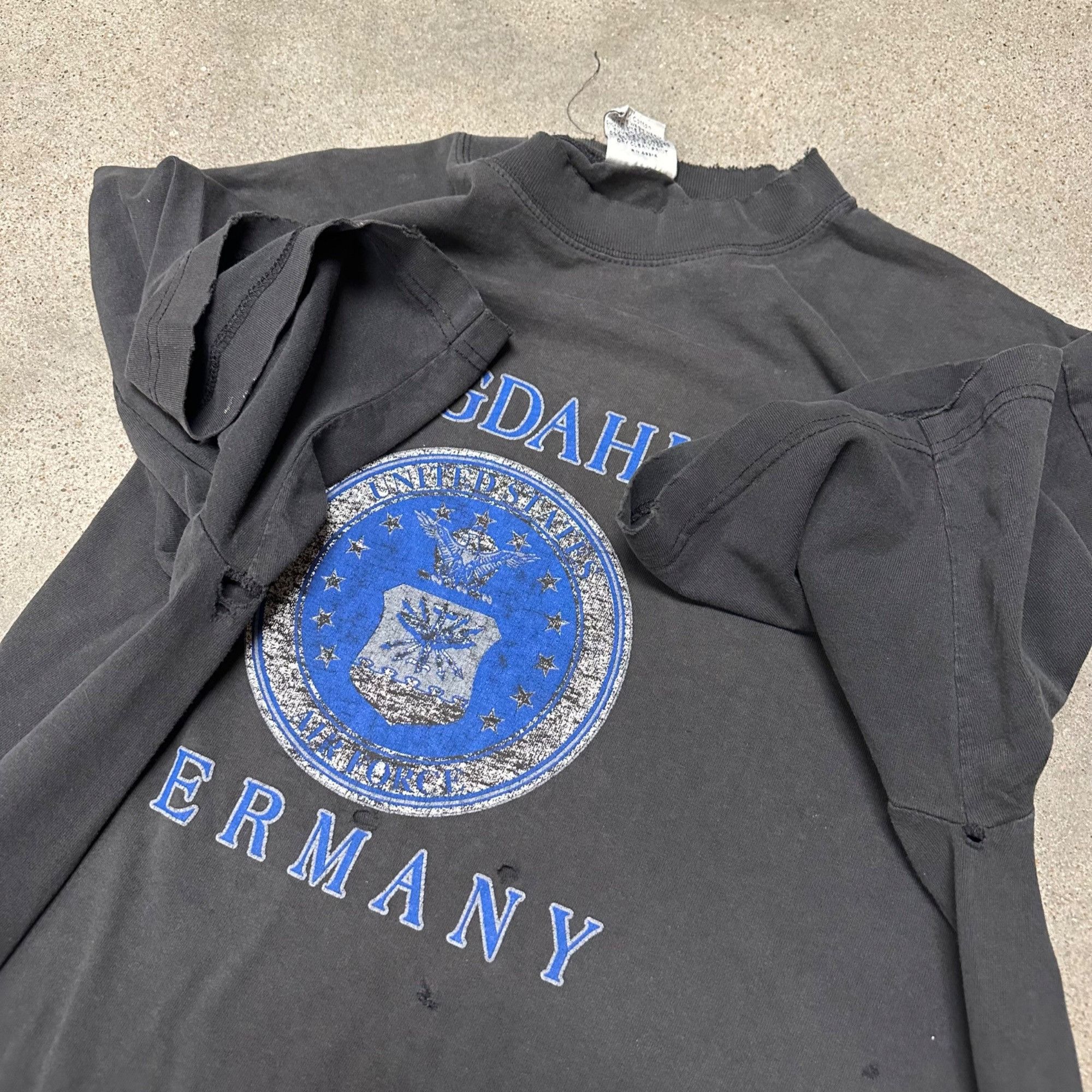 Vintage Vintage Spangdahlem Germany US Air Force Military Shirt Size US XL / EU 56 / 4 - 5 Thumbnail