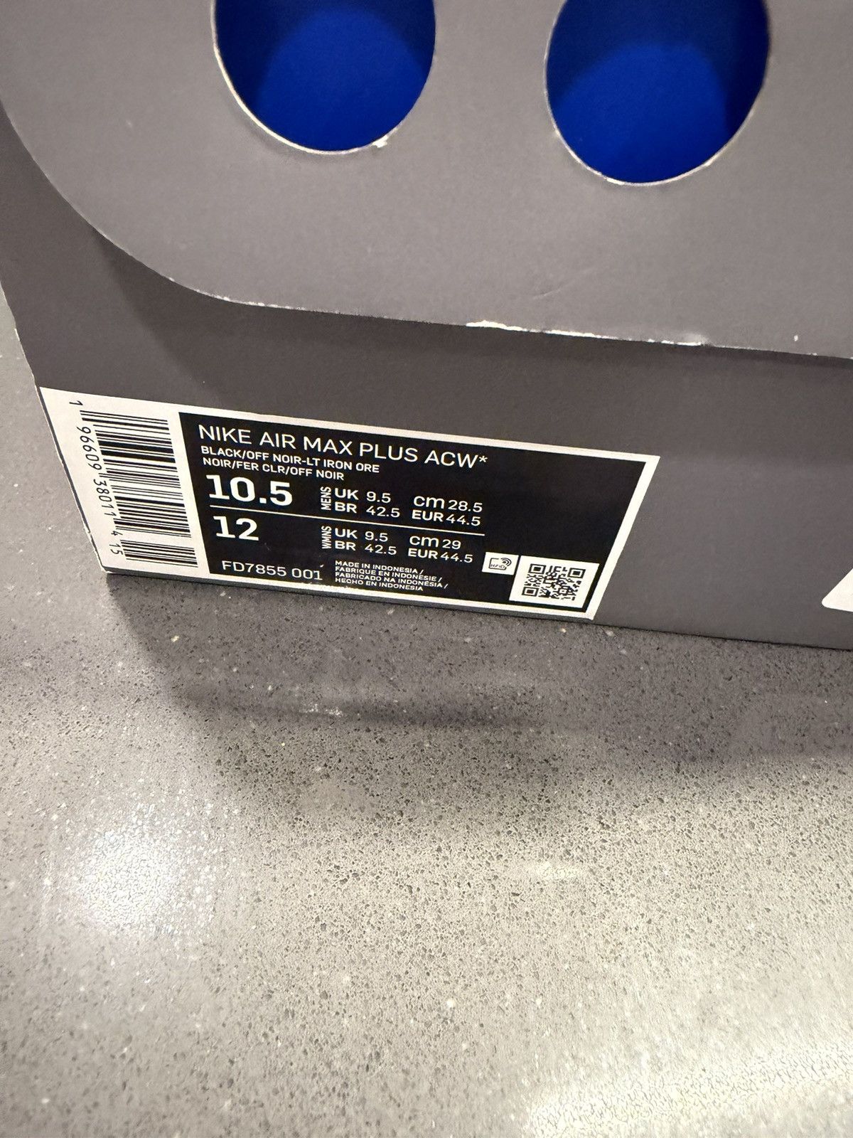 A-COLD-WALL* × Nike Nike X A Cold Wall Air Max Plus Size US 10.5 / EU 43-44 - 7 Thumbnail