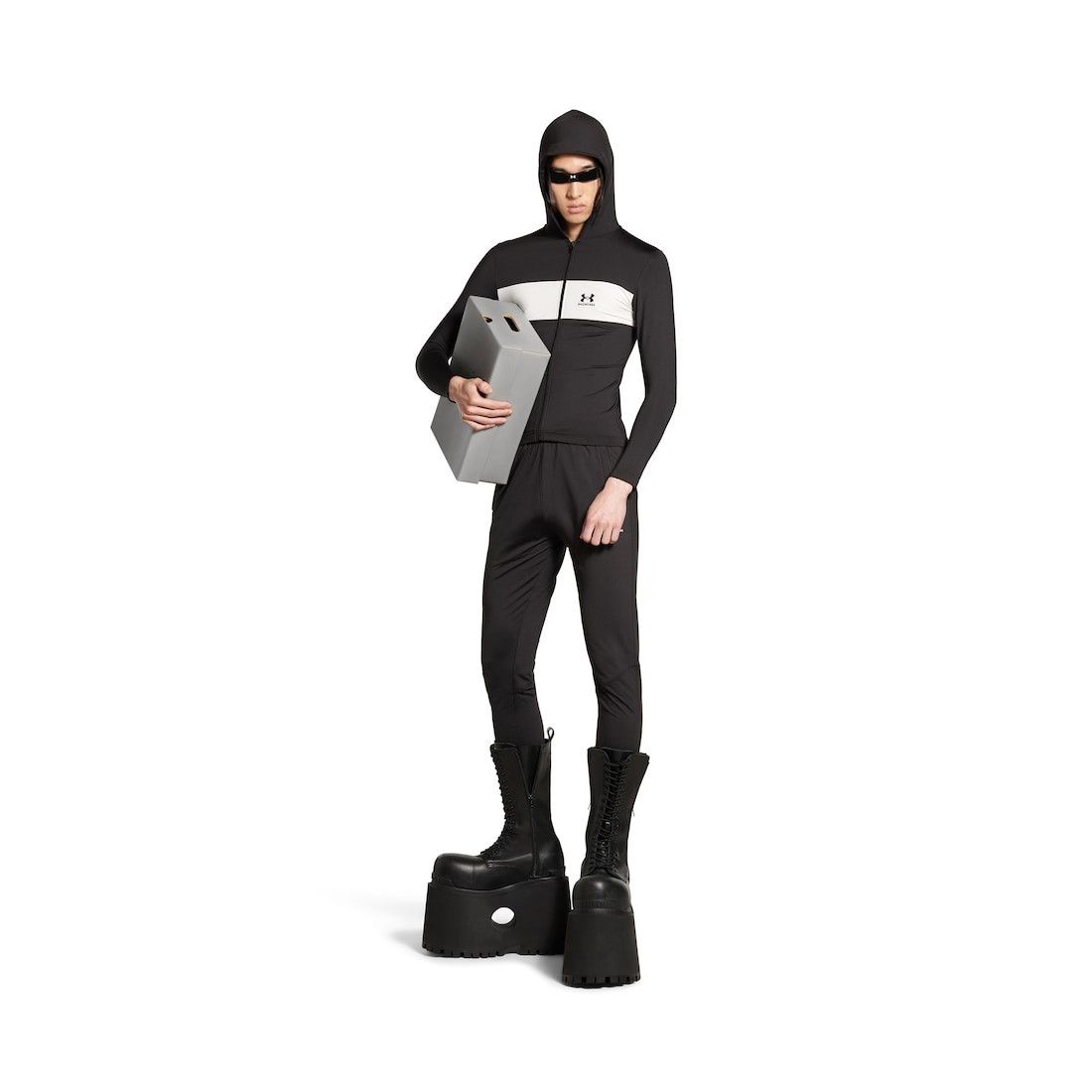 Balenciaga × Under Armour o1w1db10425 Under Armour® Sweatsuit Pant in Black/White Size US 32 / EU 48 - 2 Thumbnail