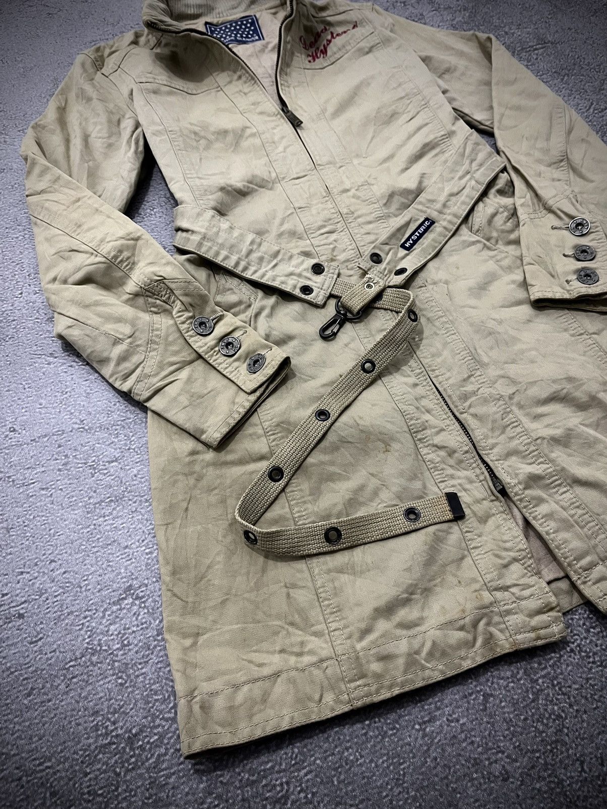 Hysteric Glamour 90s Hysteric Glamour Canvas Long Coat Jacket Size US M / EU 48-50 / 2 - 2 Thumbnail