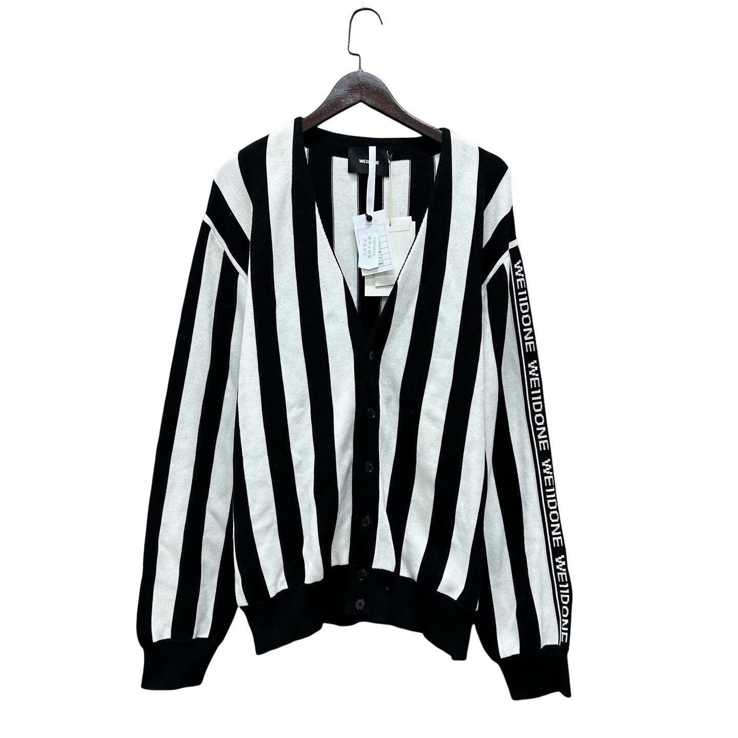 WE11DONE WE11DONE Striped Cardigan Size L Size US L / EU 52-54 / 3 - 1 Thumbnail