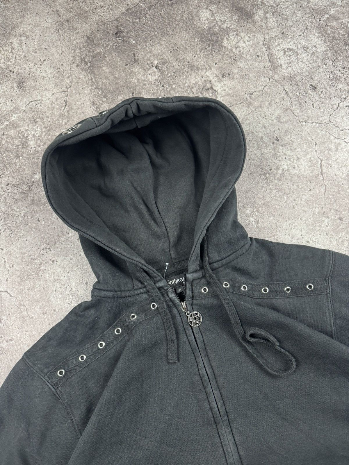 Japanese Brand Gothicana zip hoodie streetwear Tripp nyc style dark gothic Size US S / EU 44-46 / 1 - 7 Thumbnail