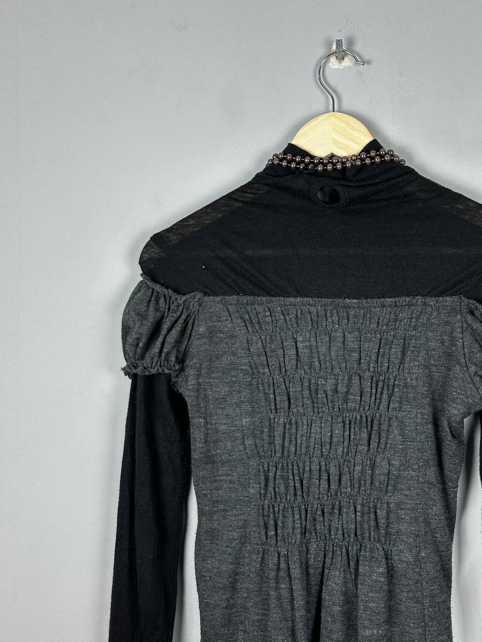 Vintage Avant Garde Opium Grunge Gothic Long Sleeve Top Size M / US 6-8 / IT 42-44 - 8 Thumbnail